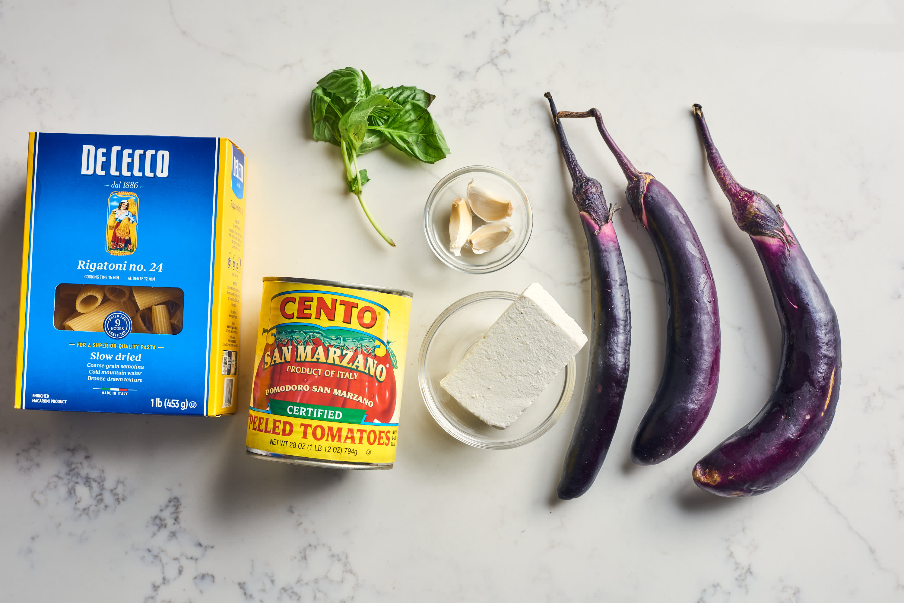 Pasta alla Norma- Macaroni with Eggplant