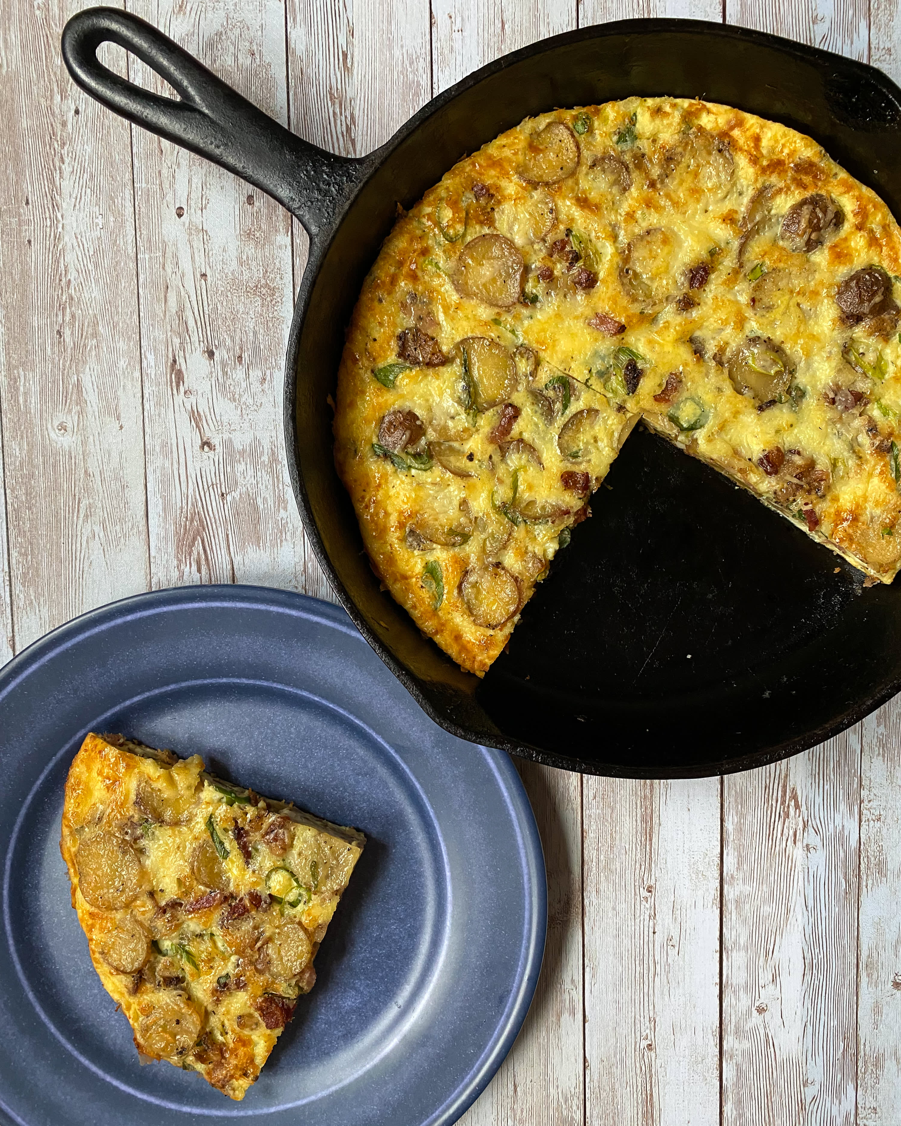 Easy Omelette in a Cast Iron Skillet 