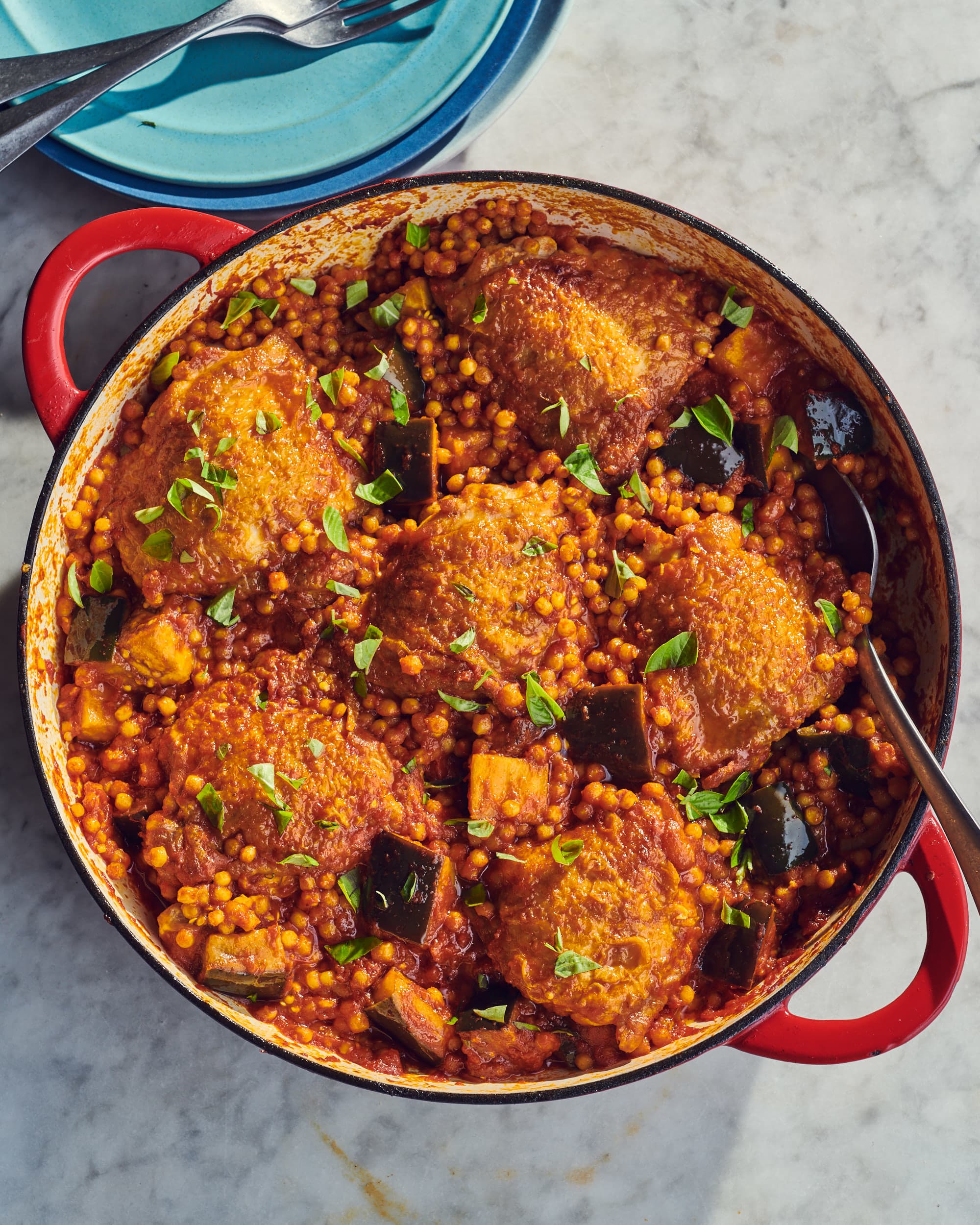 Easy Couscous & Chicken Recipe {One Skillet!} - FeelGoodFoodie