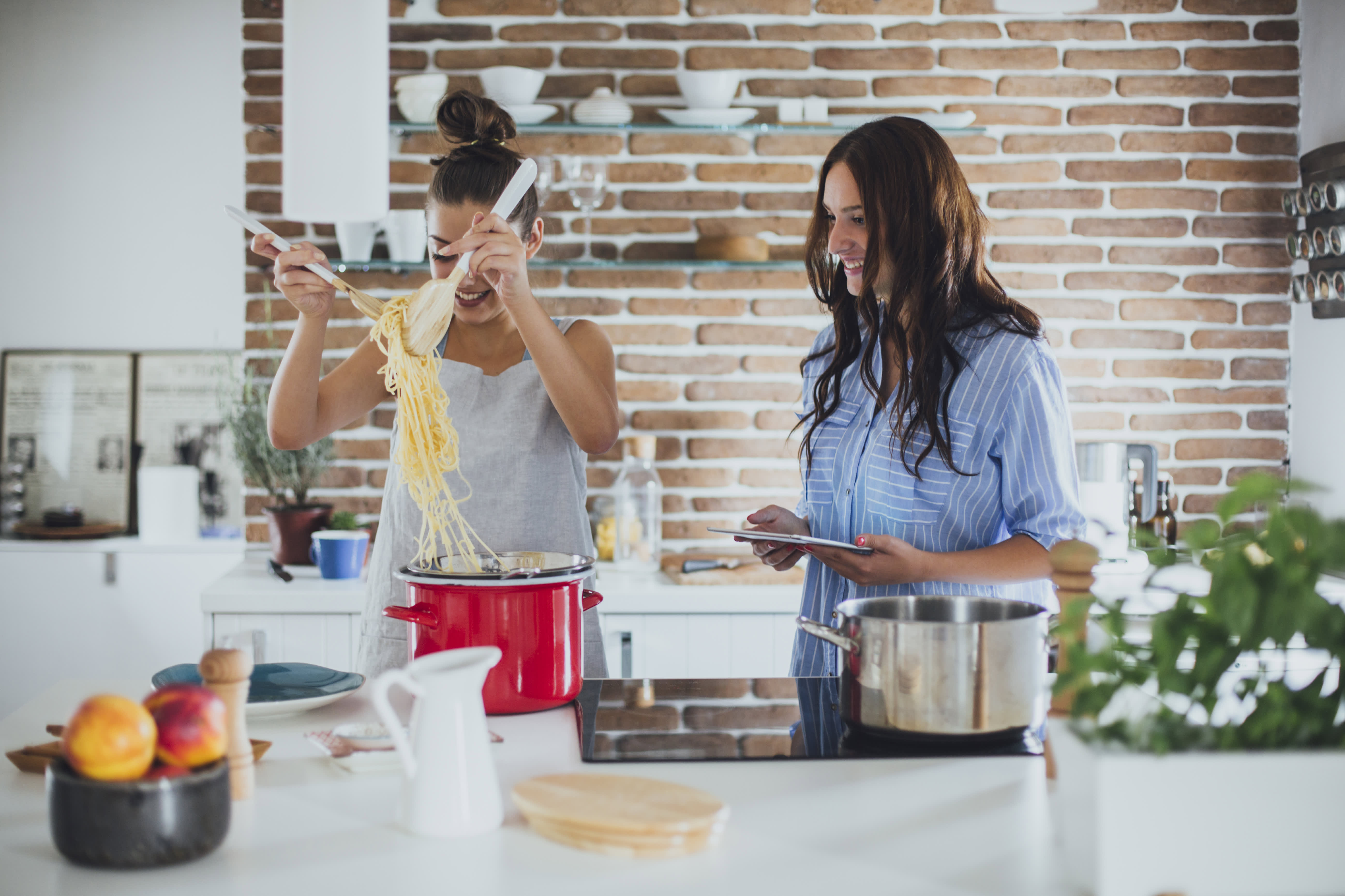 Custom Printed Kitchen Towel for the Cooking Couple