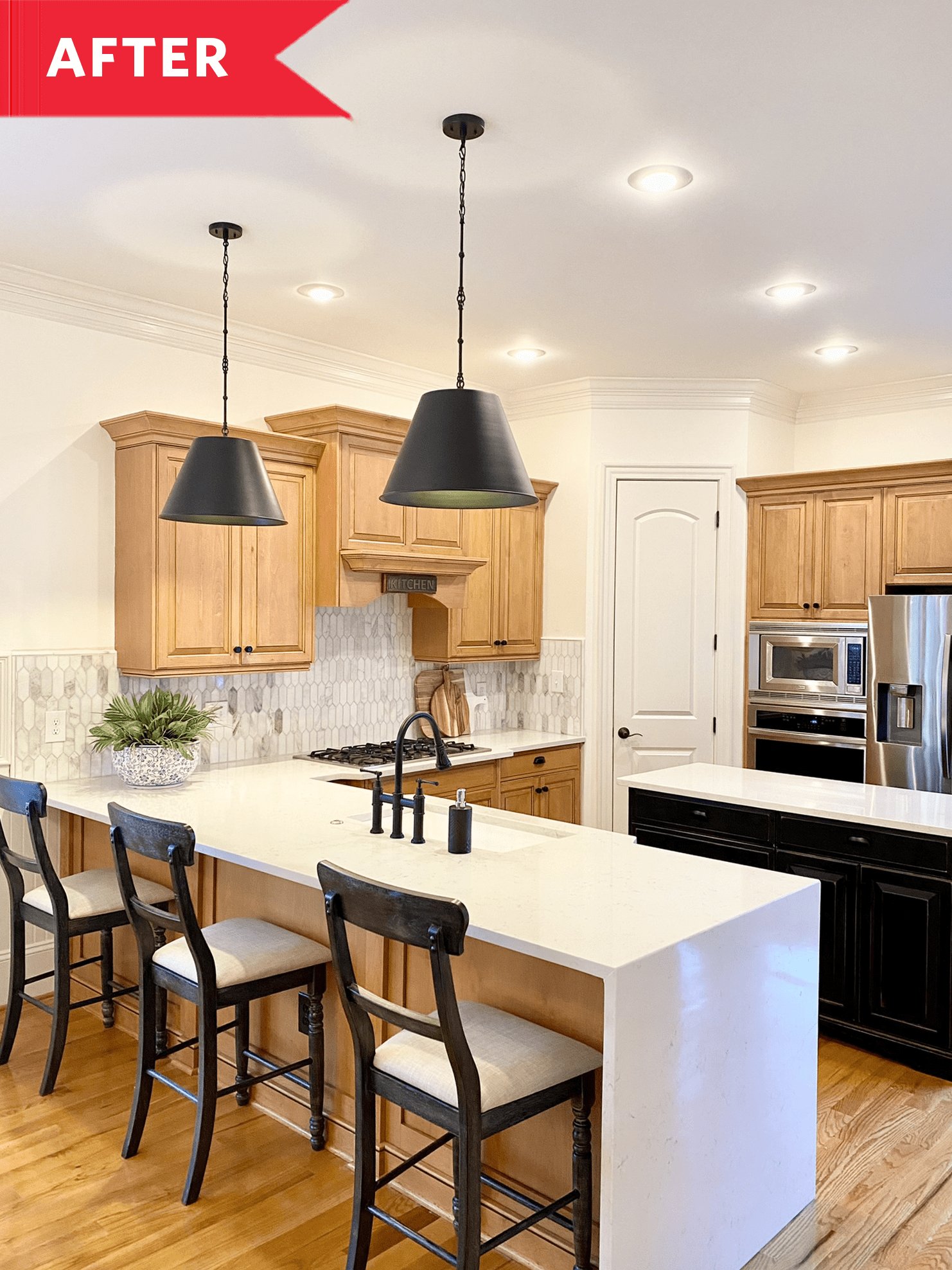 Kitchen Redo Ideas for Keeping Existing Wood Cabinetry