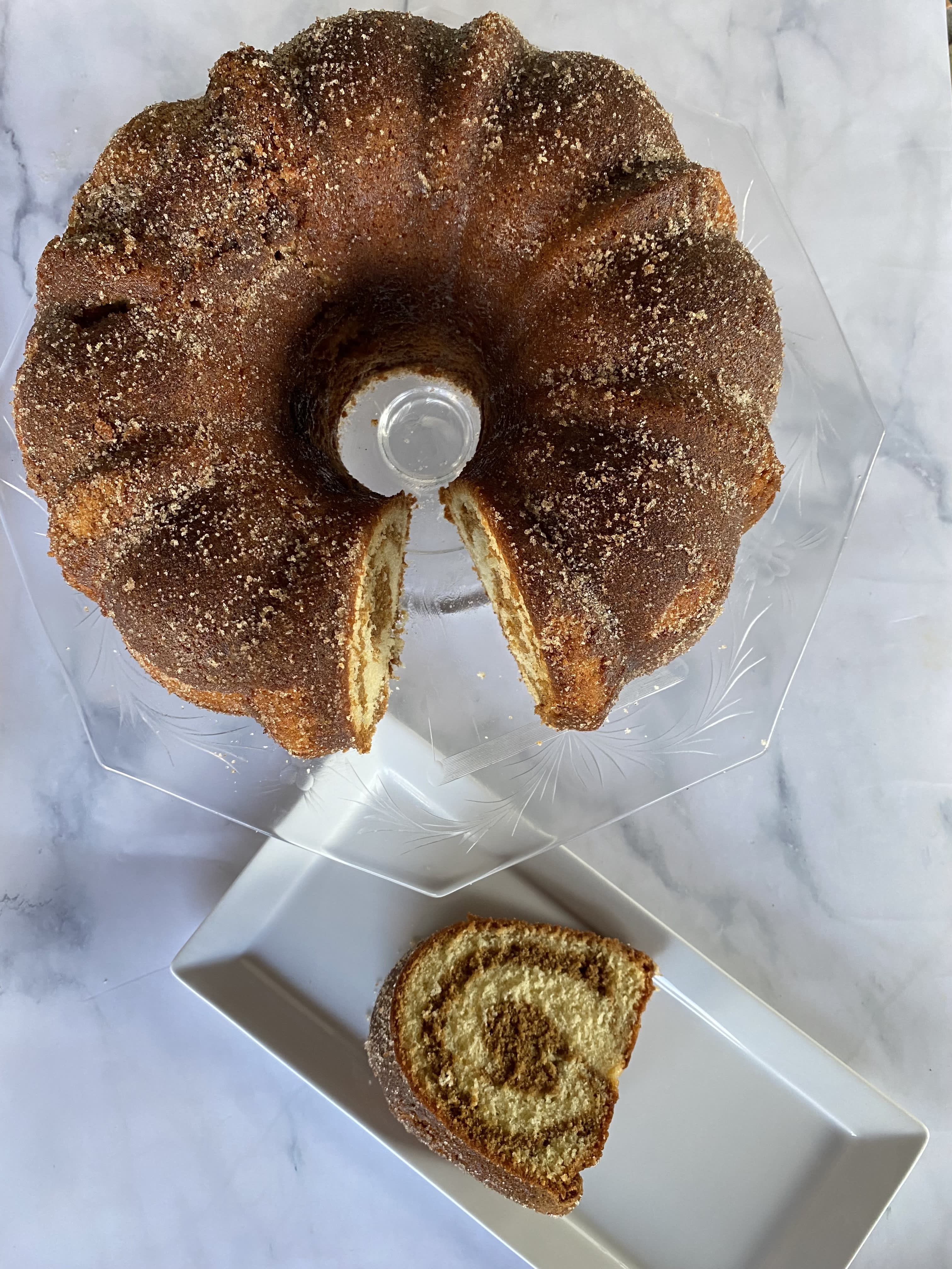 Gingerbread Bundt Cake with Cinnamon Pecan Swirl {Paleo, GF, DF} 