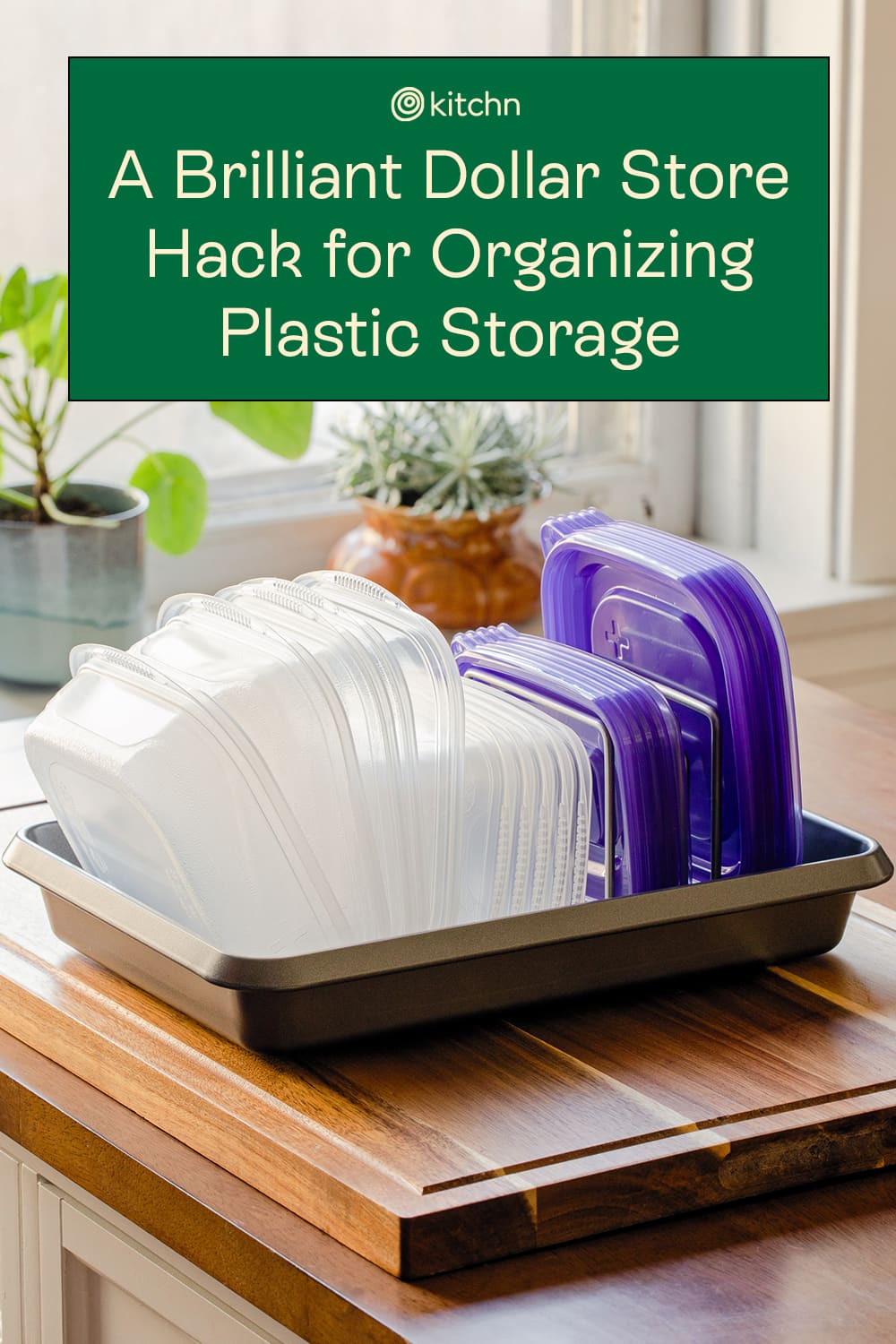 The Brilliant Storage Hack That Keeps Your Plastic Container Lids Organized