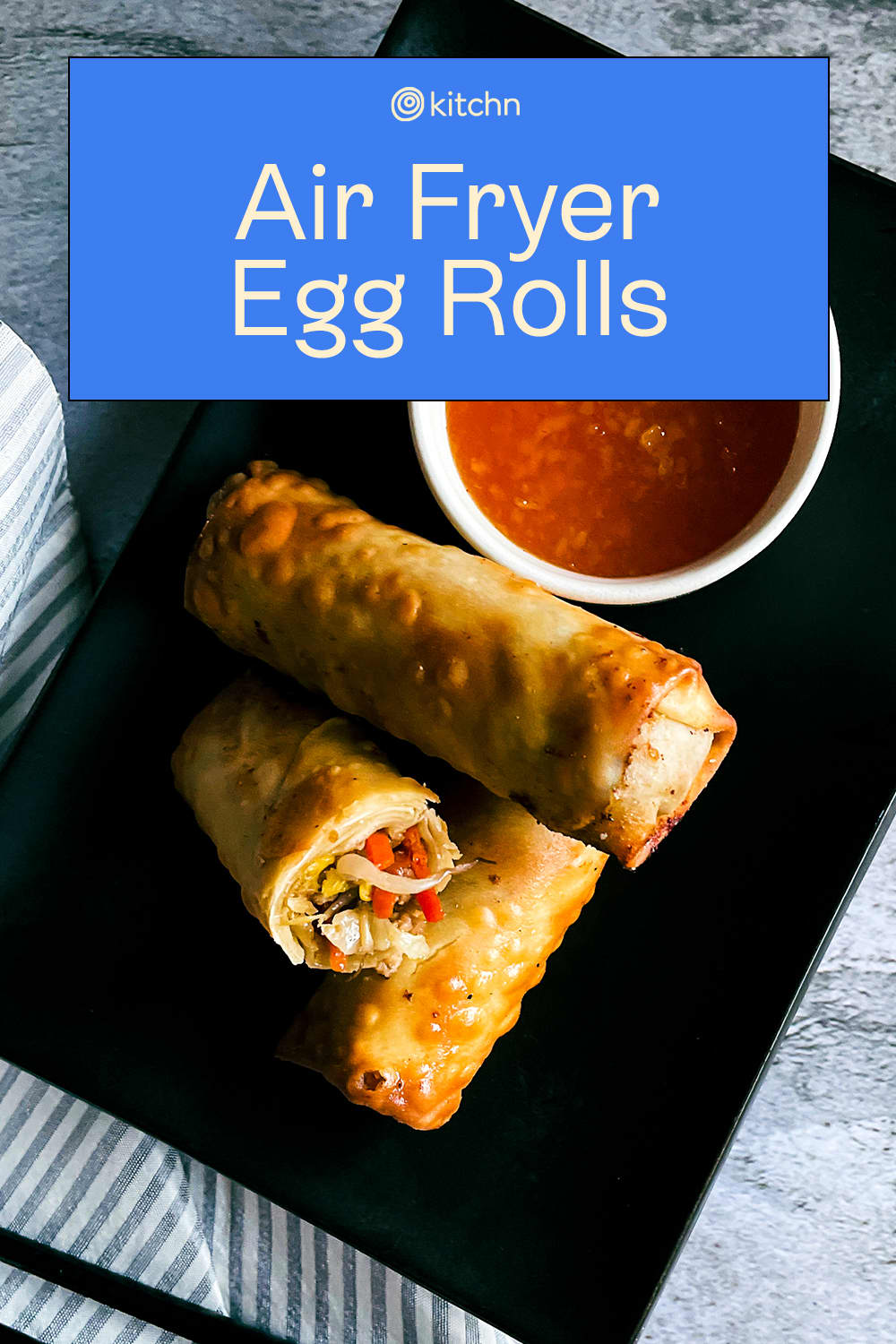 Air Fryer New York Style Egg Rolls {Shrimp & Pork} - This Old Gal