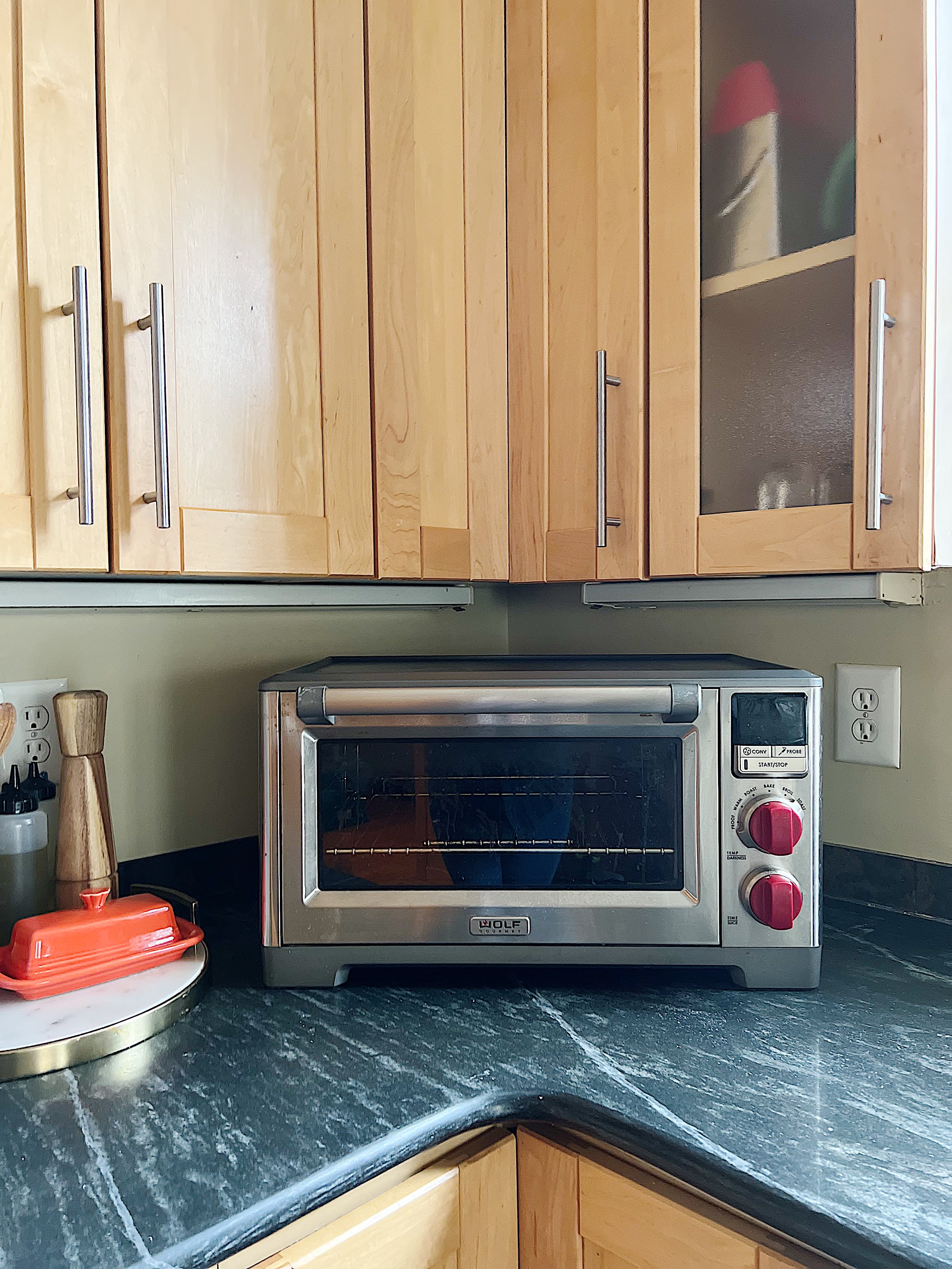 Wolf Gourmet Elite Countertop Oven with Red Knobs
