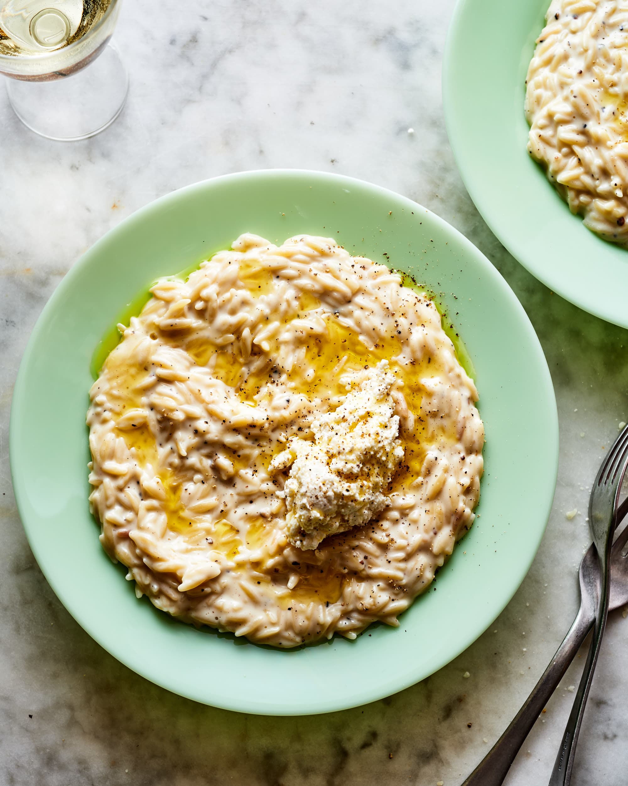 One-Pot Creamy Cacio e Pepe Orzo Recipe | The Kitchn