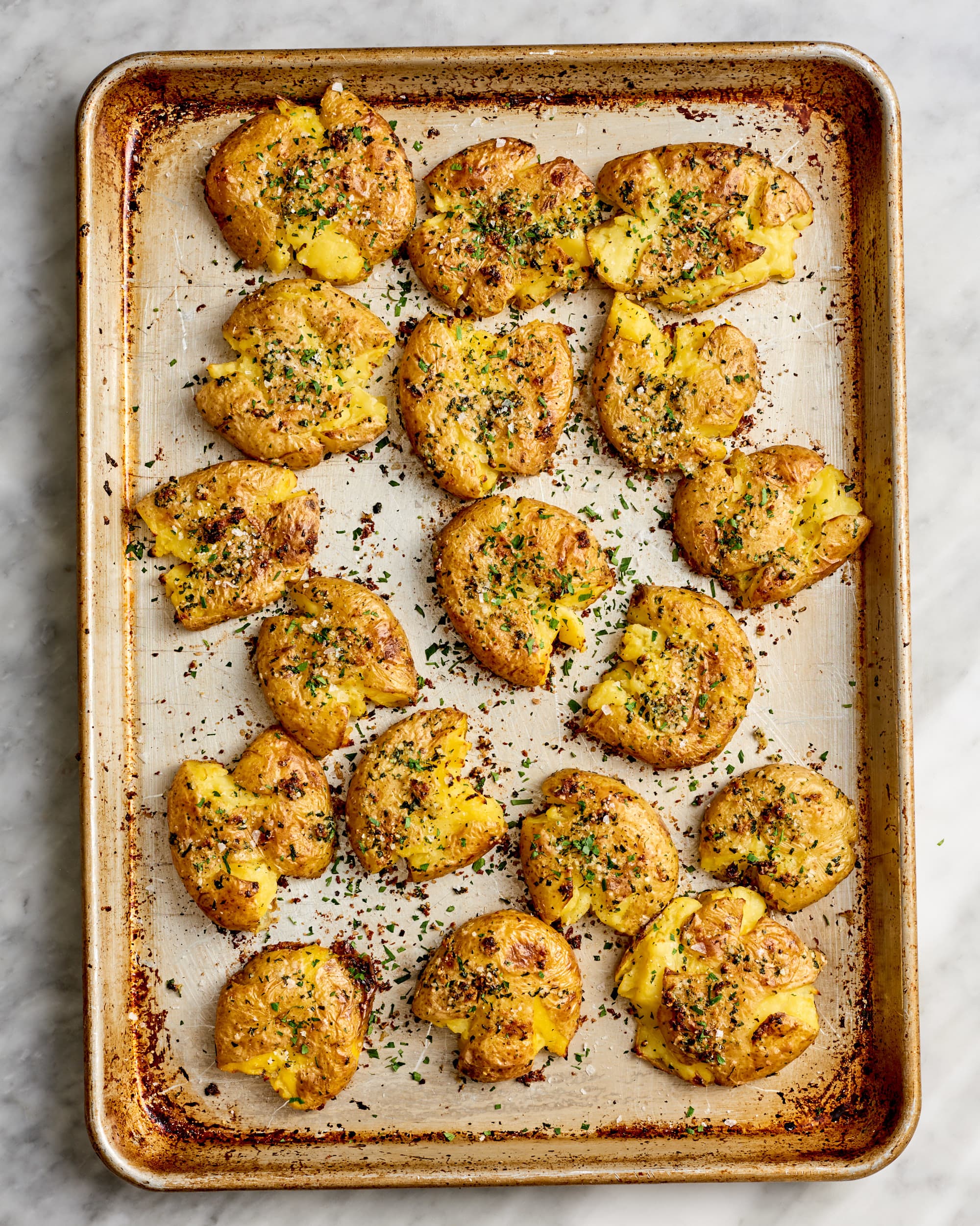 Garlic Smashed Potatoes