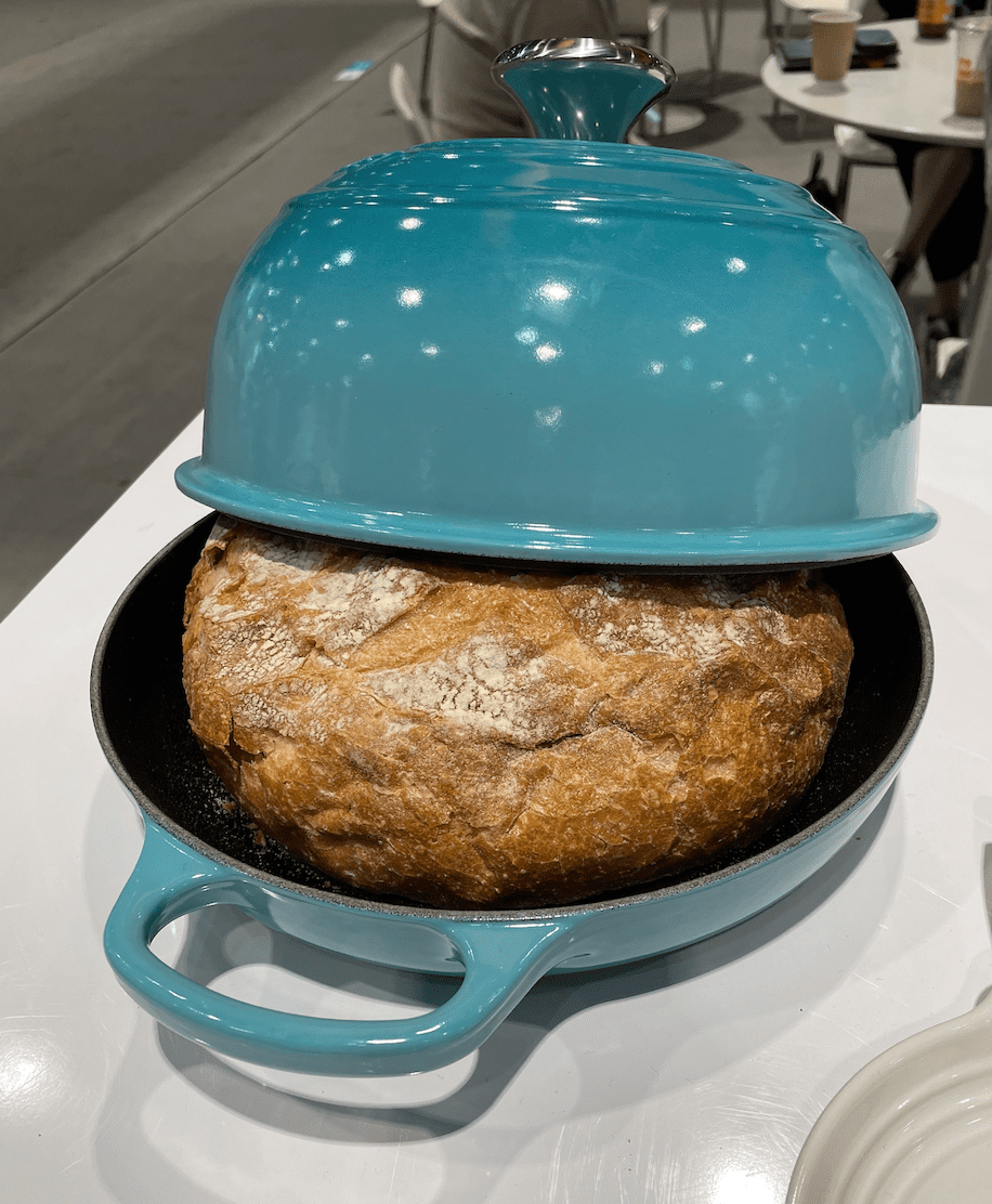I posted about the Le Creuset bread oven two days ago and many of