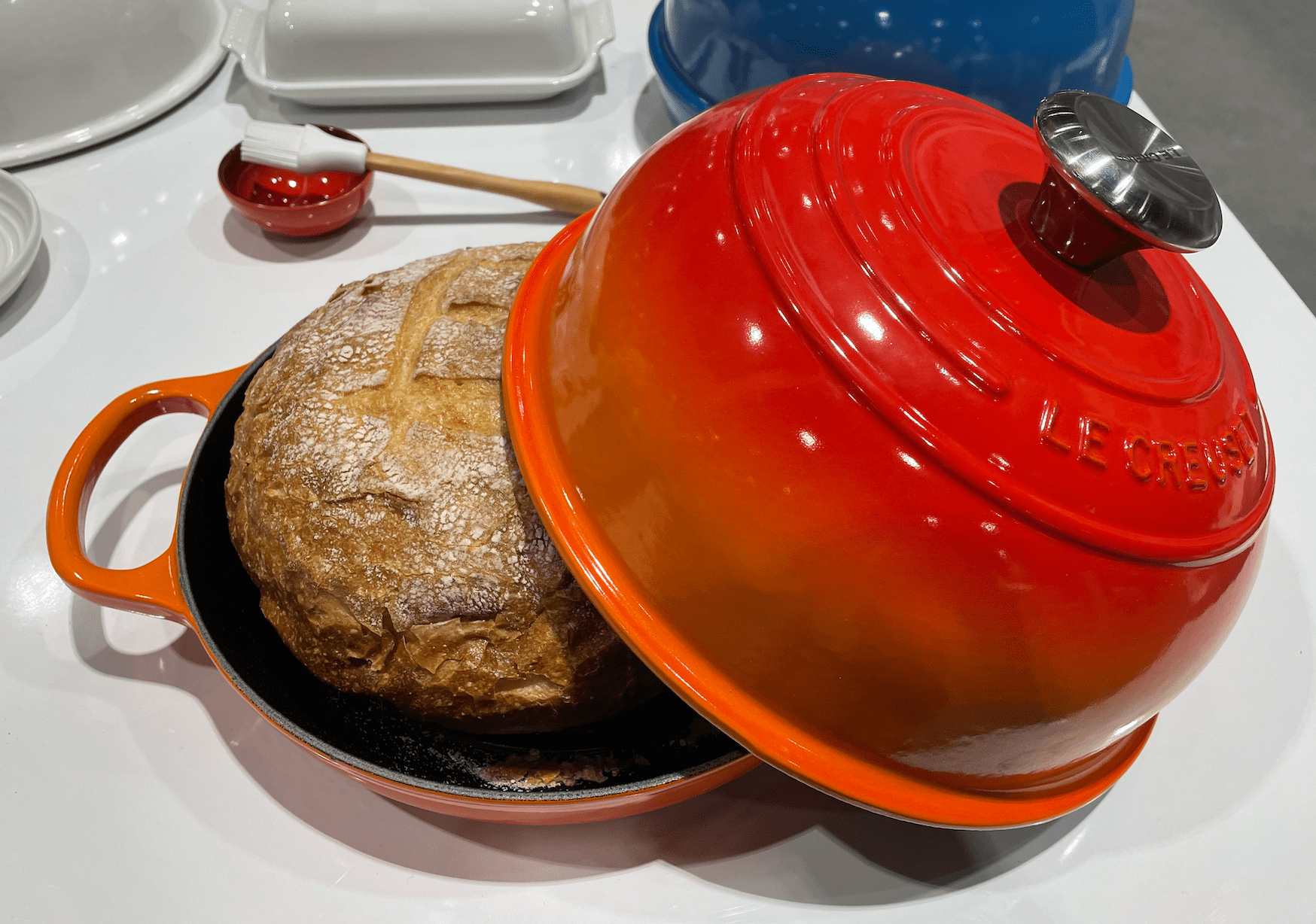 Was gifted the Le Creuset bread oven for Christmas. Tried the basic
