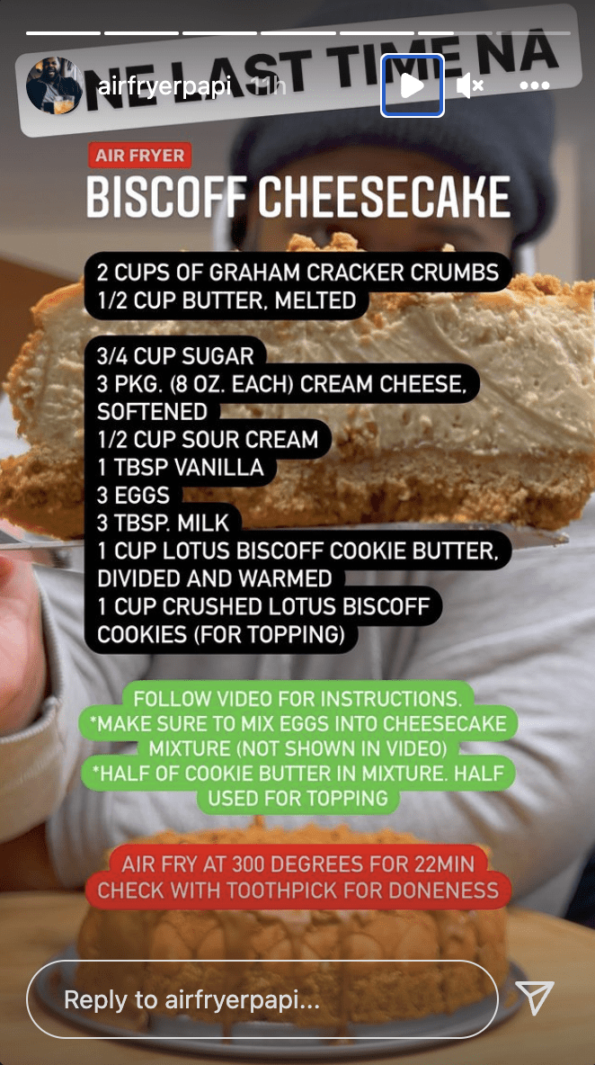 This Recipe Makes Biscoff Cheesecake in Your Air Fryer The Kitchn