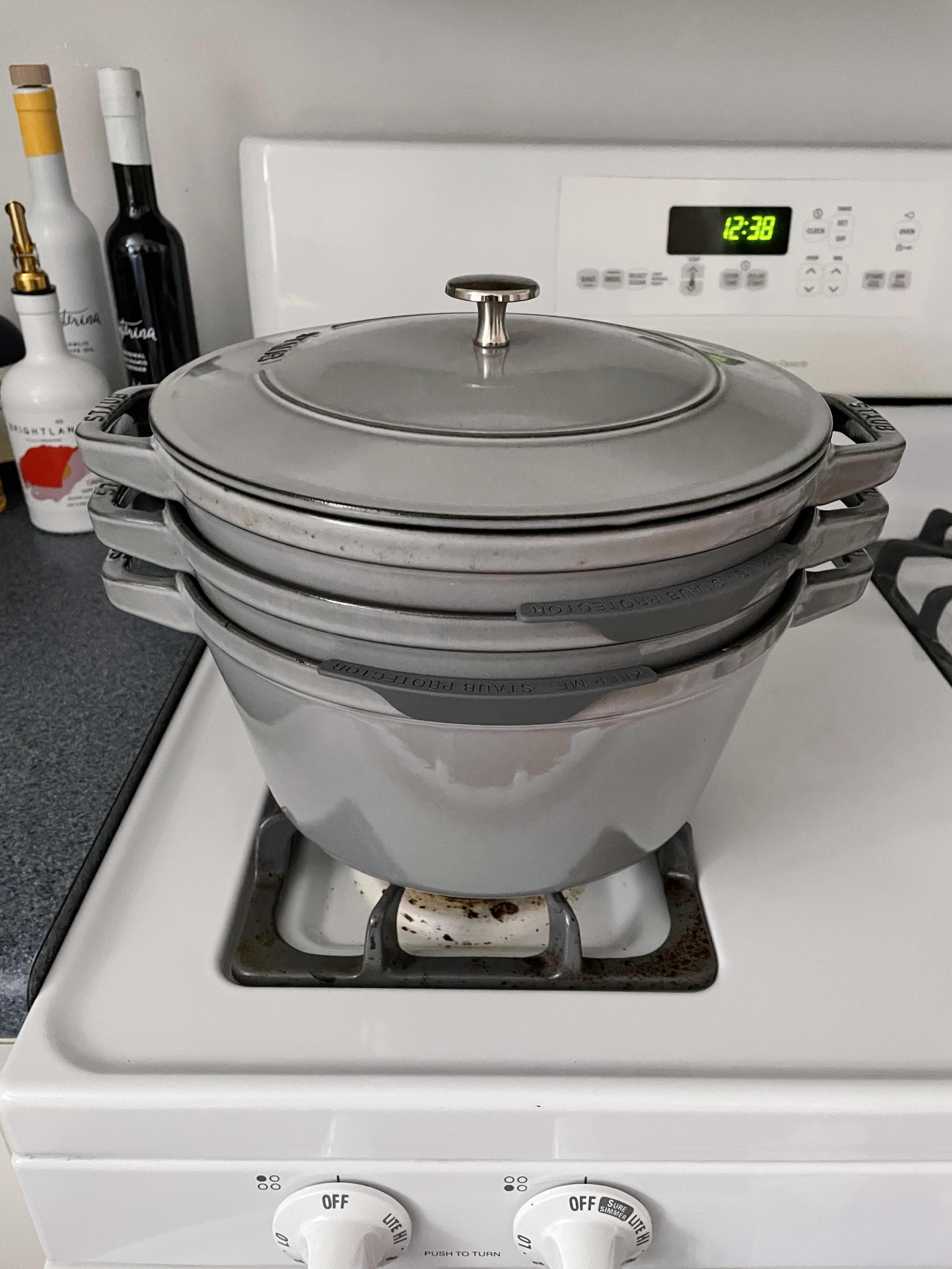 Staub Matte Black 4-Piece Stackable Cookware Set + Reviews