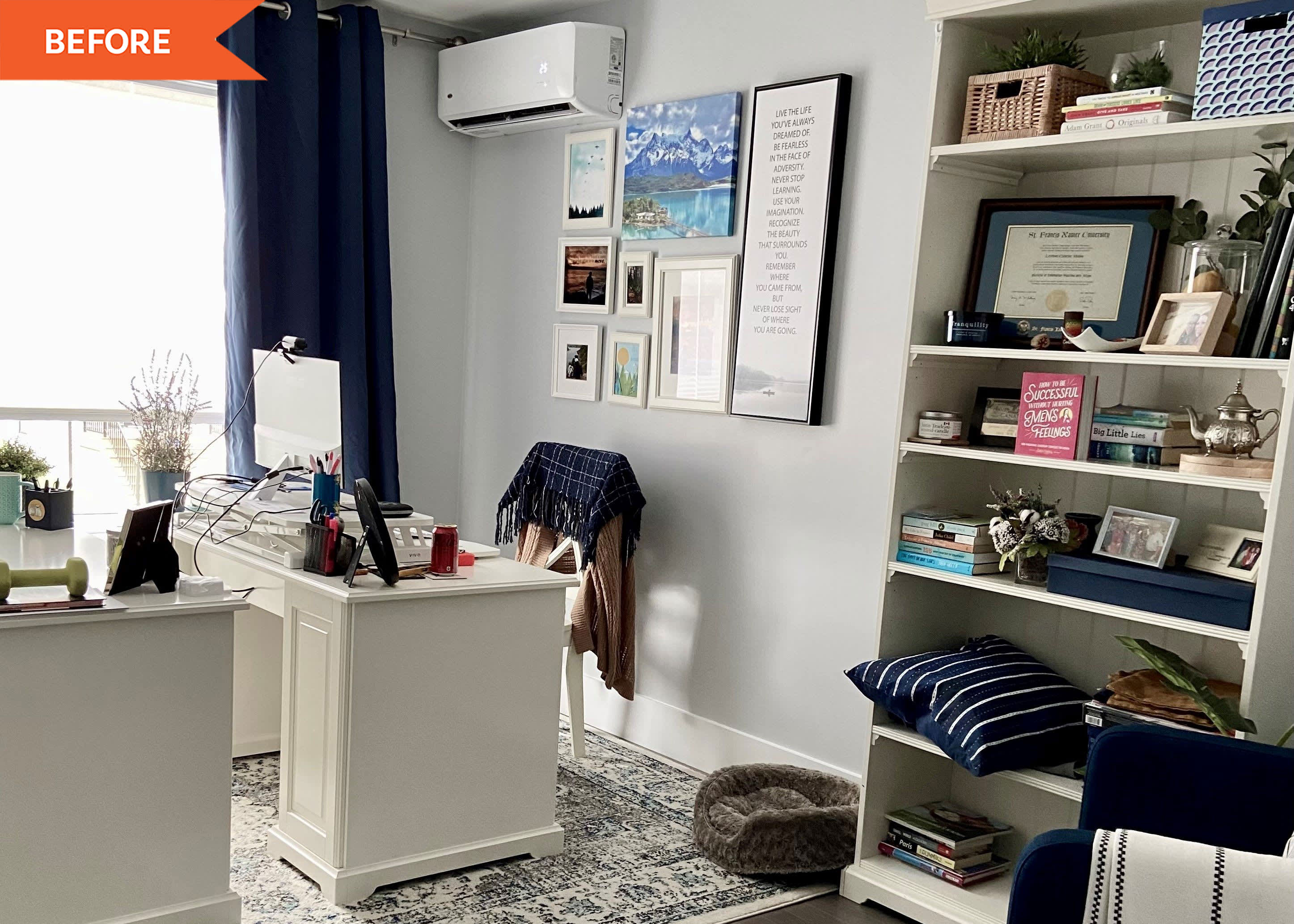 $1000 IKEA Home Office Built-Ins - Before and After Photos | Apartment  Therapy