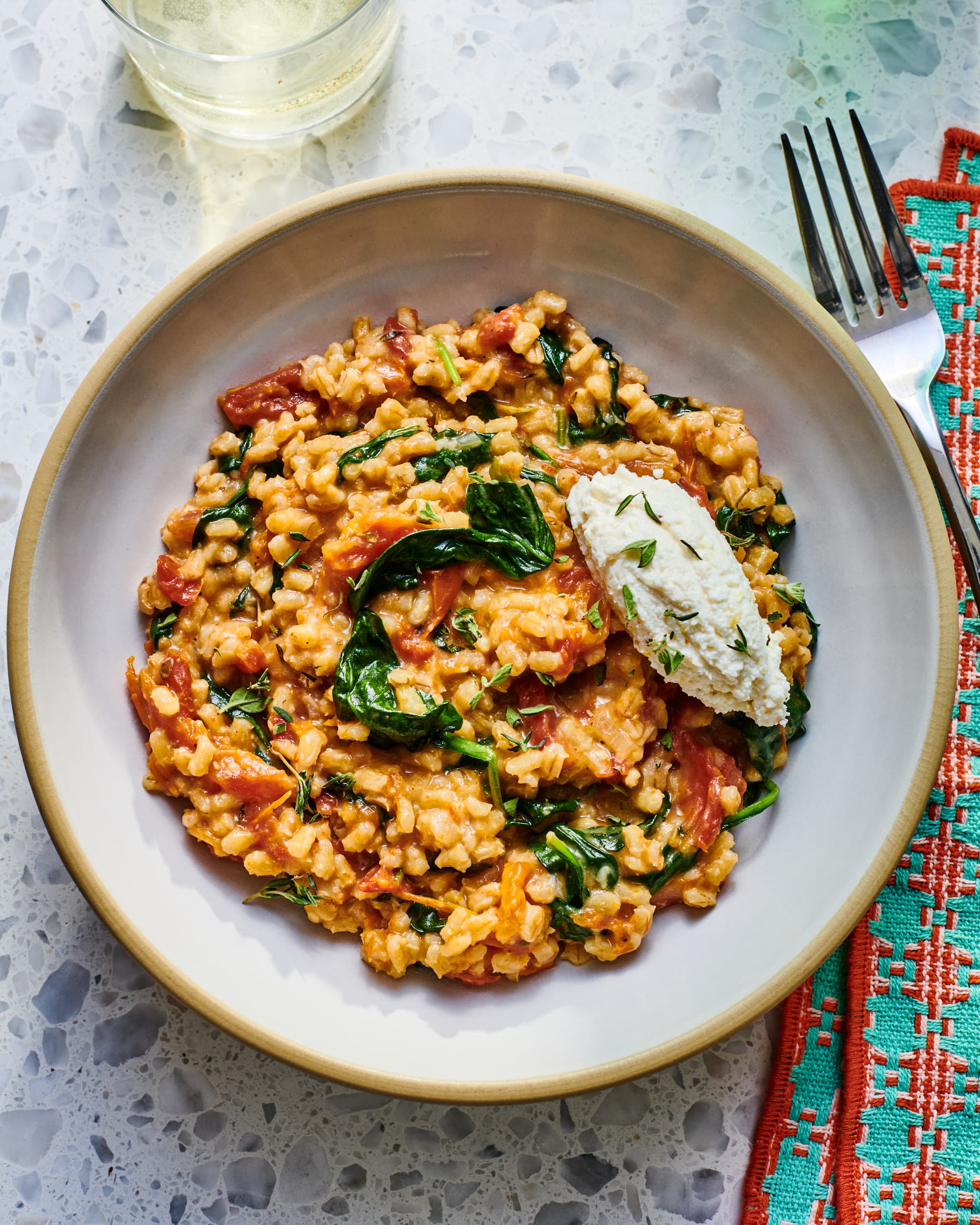 Hungry Couple: Pan Roasted Tomato Barley Risotto