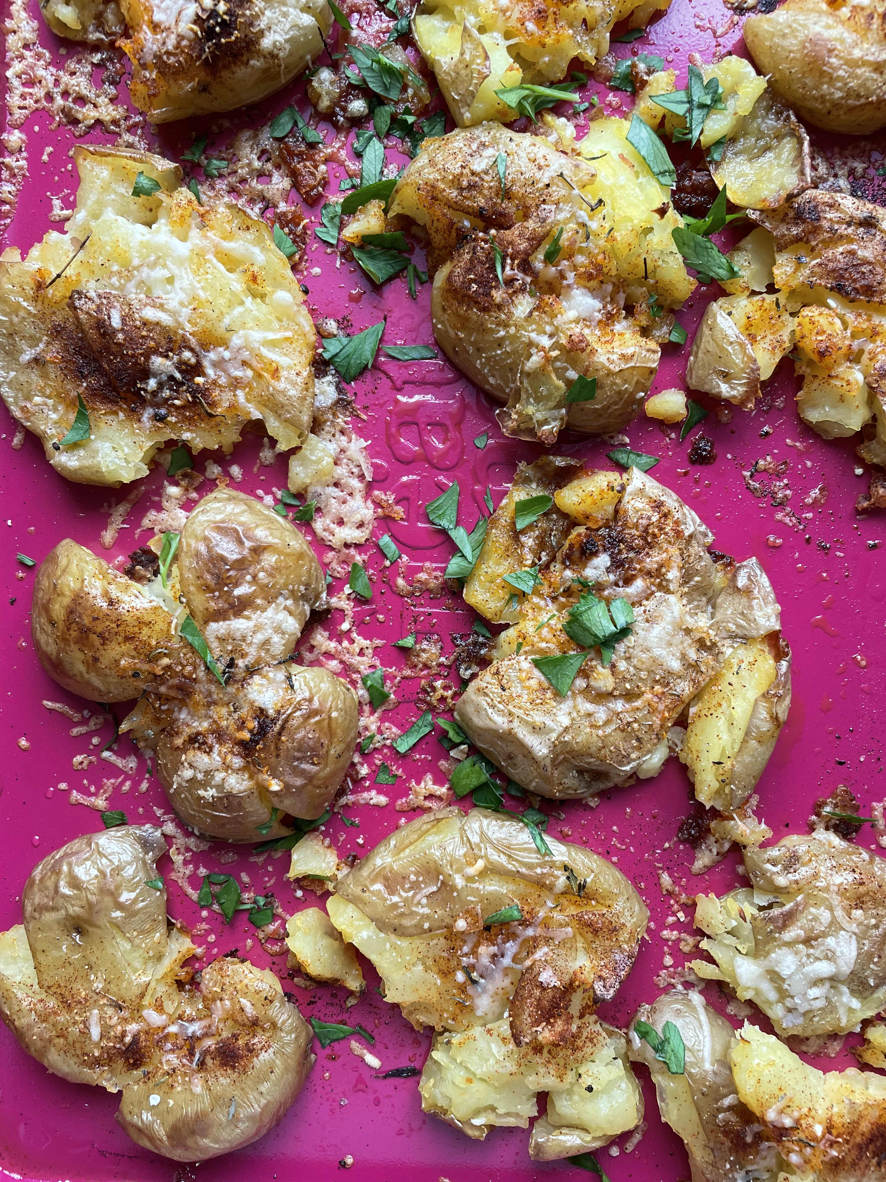 These Paprika Parmesan Smashed Potatoes May Just Be the Perfect ...
