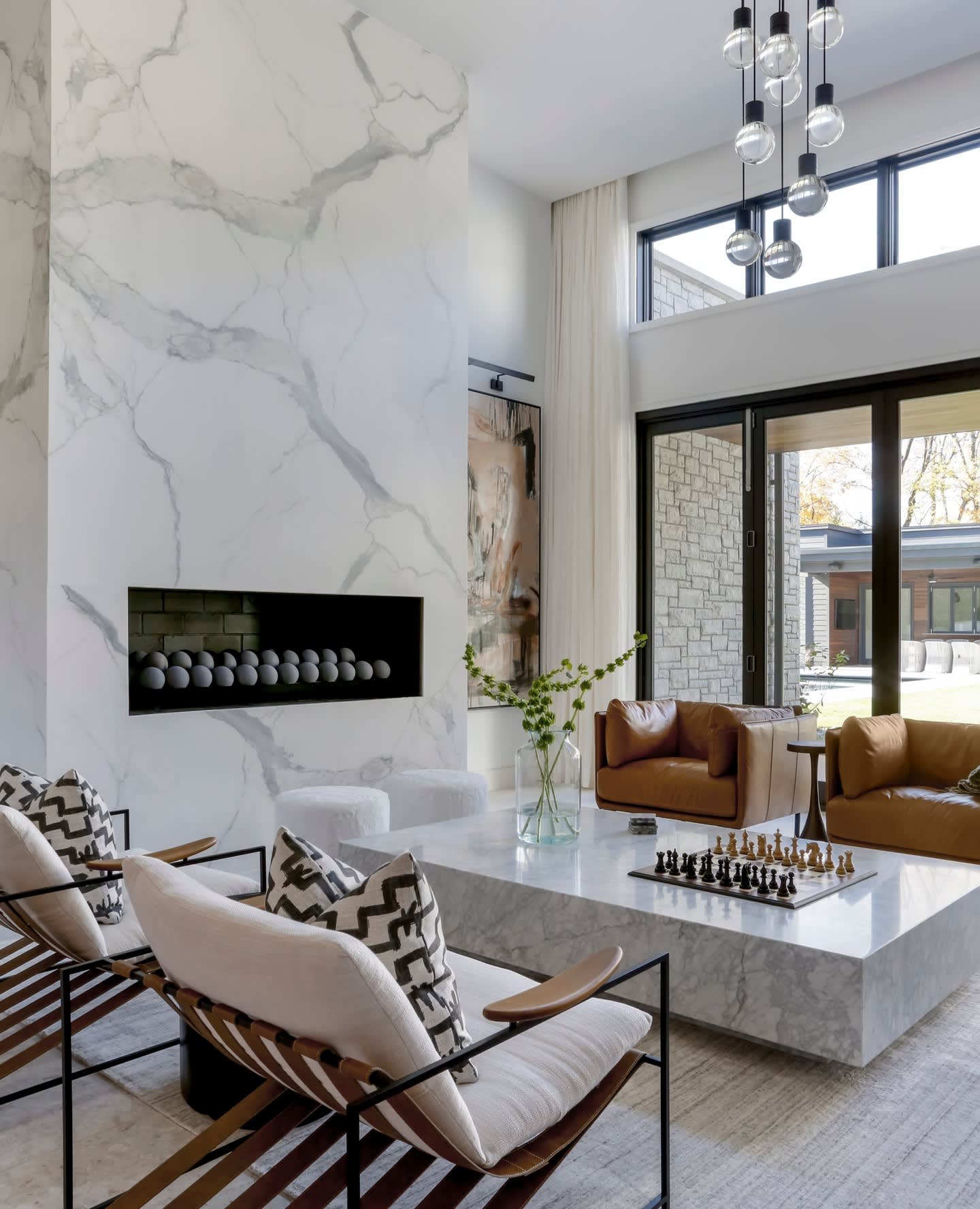 Contemporary store living room