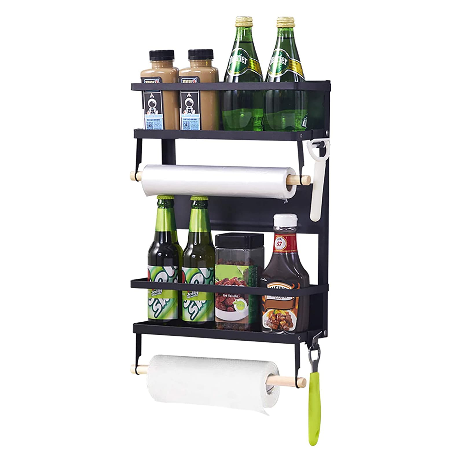 CLEAN O2, Magnetic Fridge Kitchen Rack, Kitchen Organizer And Tissue  Holder, Flash Sale