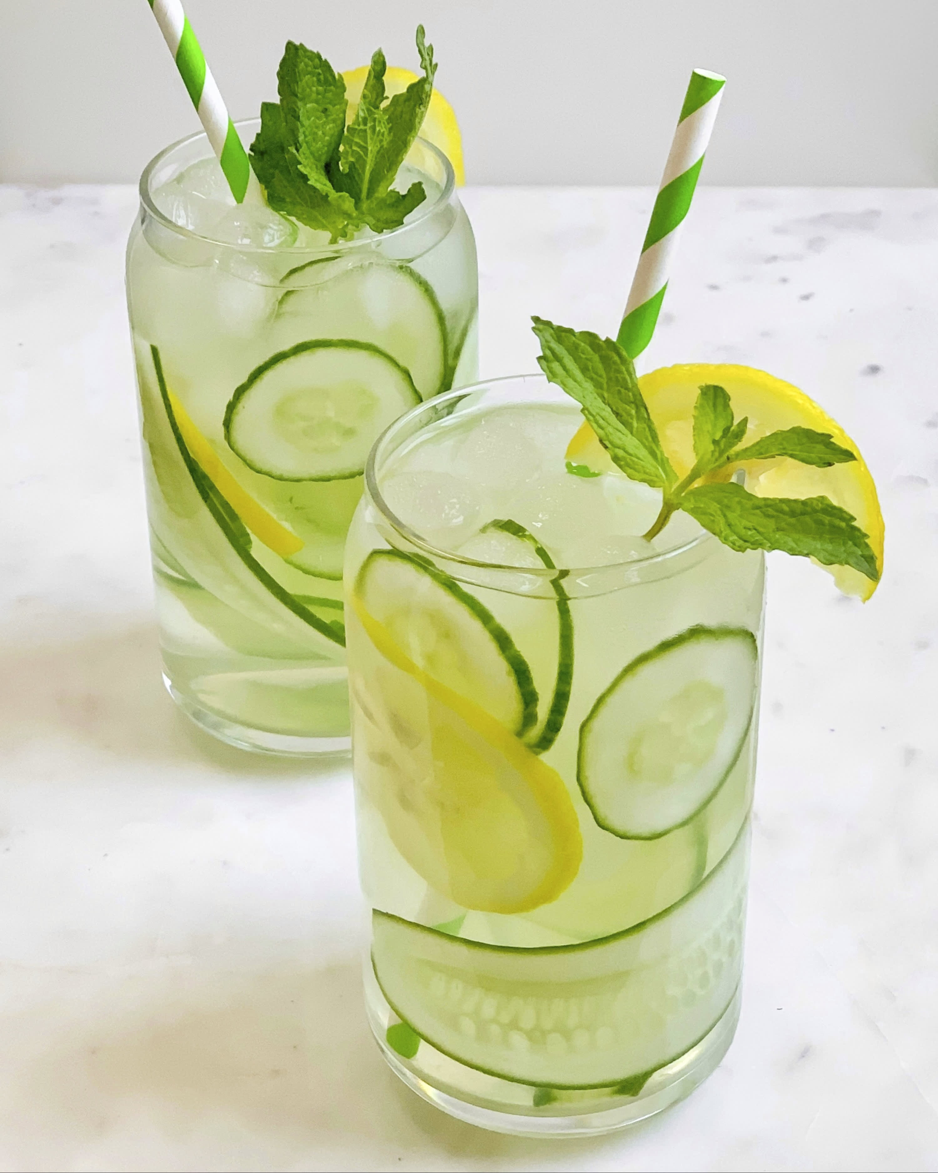 Lemon Ginger Cucumber Mint Water - Recipes