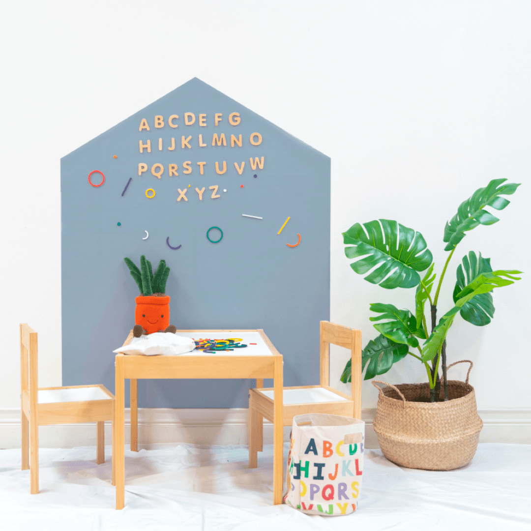 this multifunctional wall decal is a must-have for your kids playspace, removable wall paper magnetic