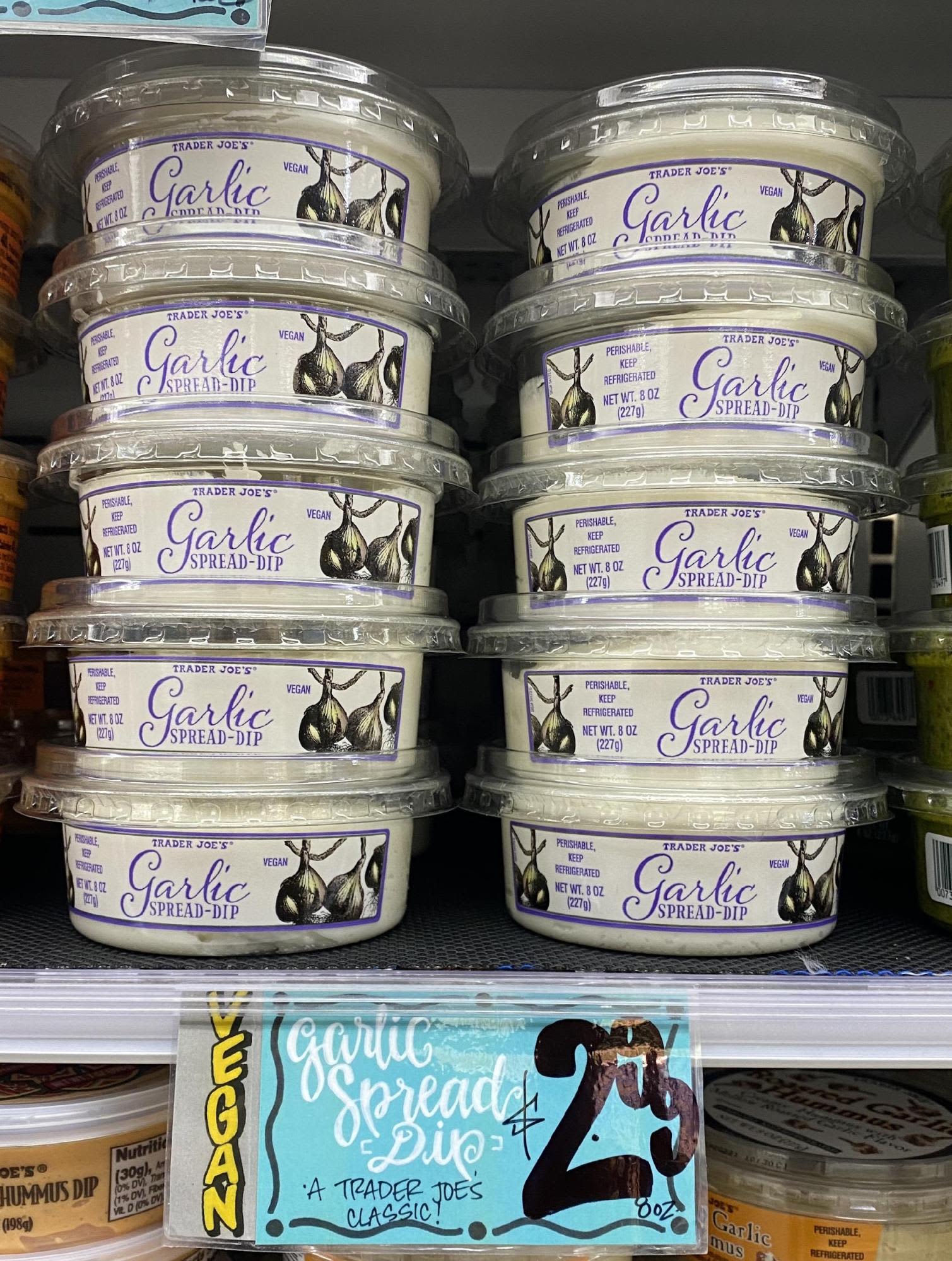 Trader Joe's Garlic Spread & Dip • Vegan ShowOff