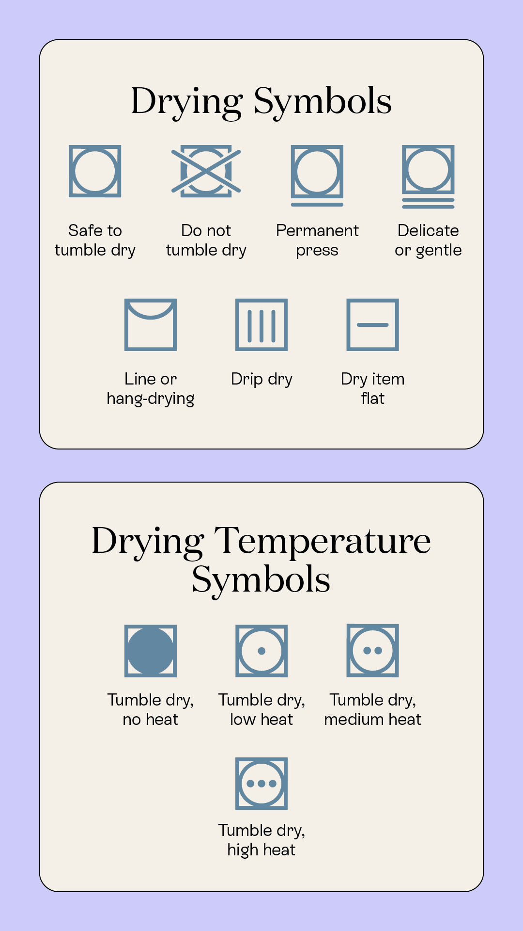 Dryer symbols deals