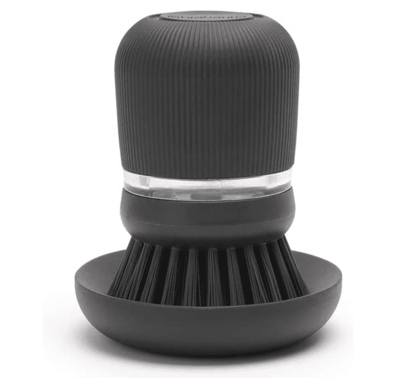 Brabantia Soap Dispensing Dish Brush - Dark Grey