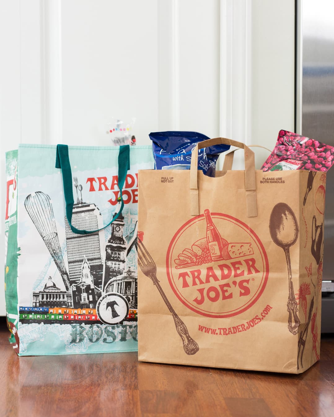 12 LOT/Count Trader Joe's Brown Paper Grocery Shopping Bag