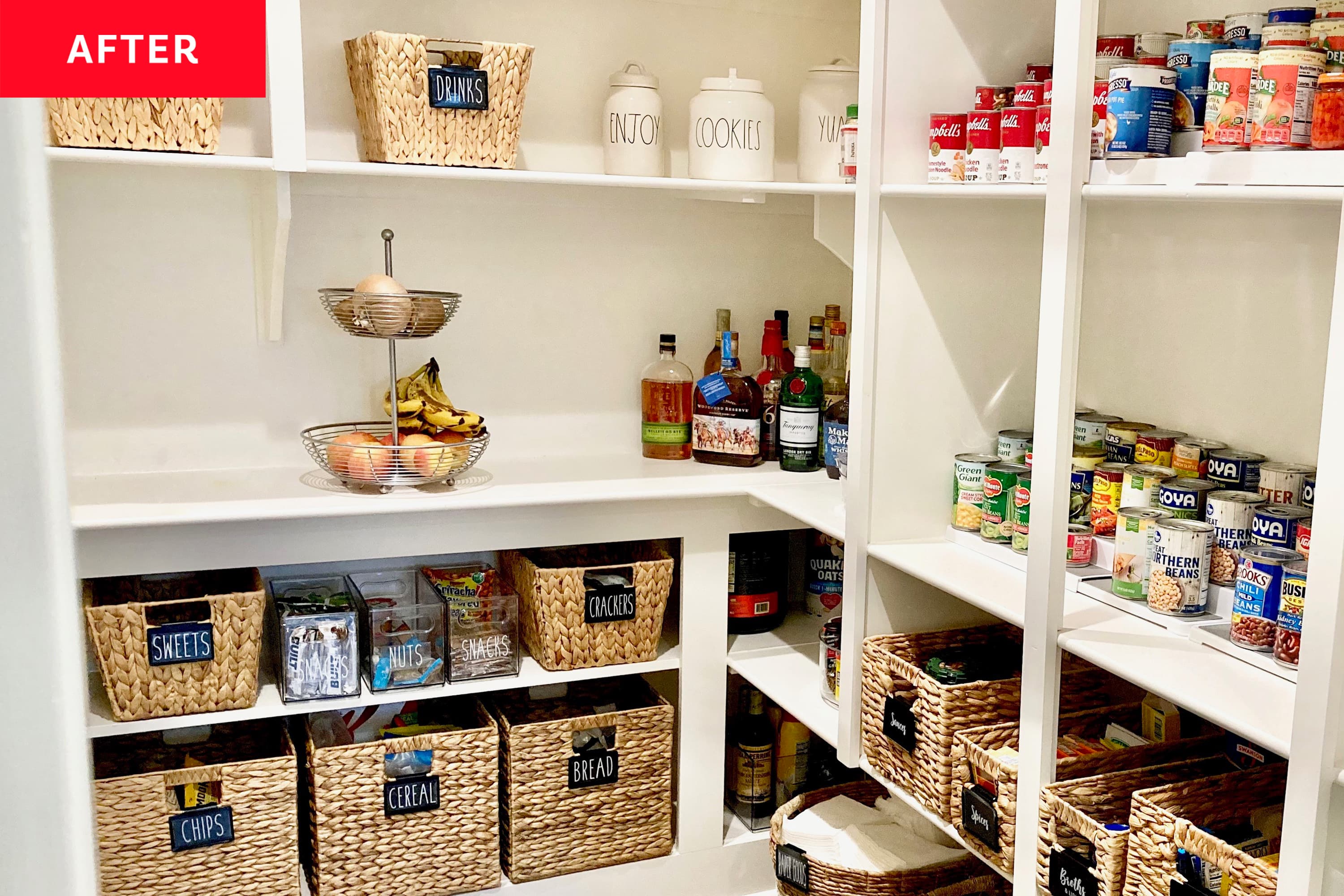 B&A: Disorganized, Overstuffed Pantry Gets a $300 Overhaul