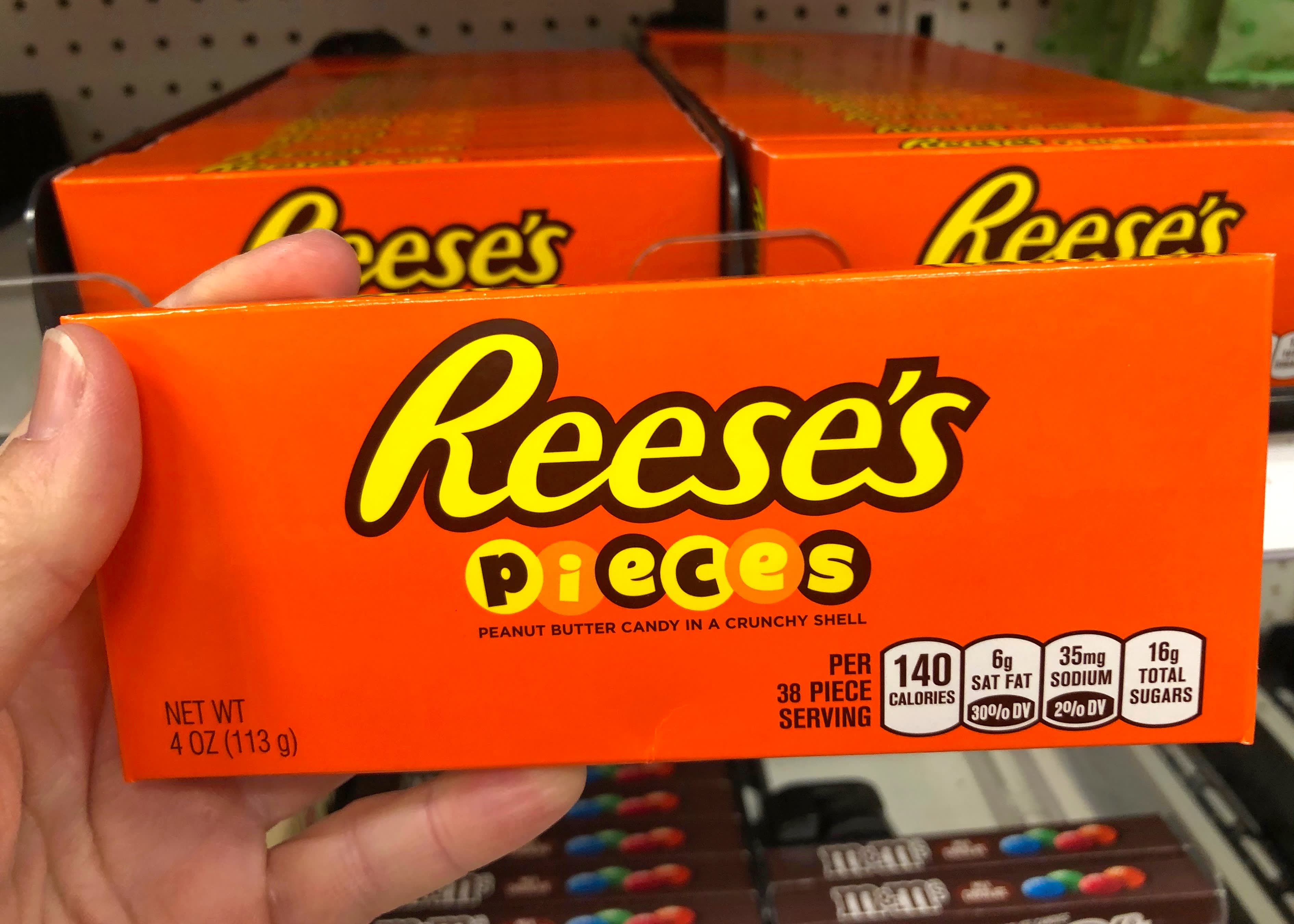 REESE'S PIECES Peanut Butter Candy, 9.9 oz bag