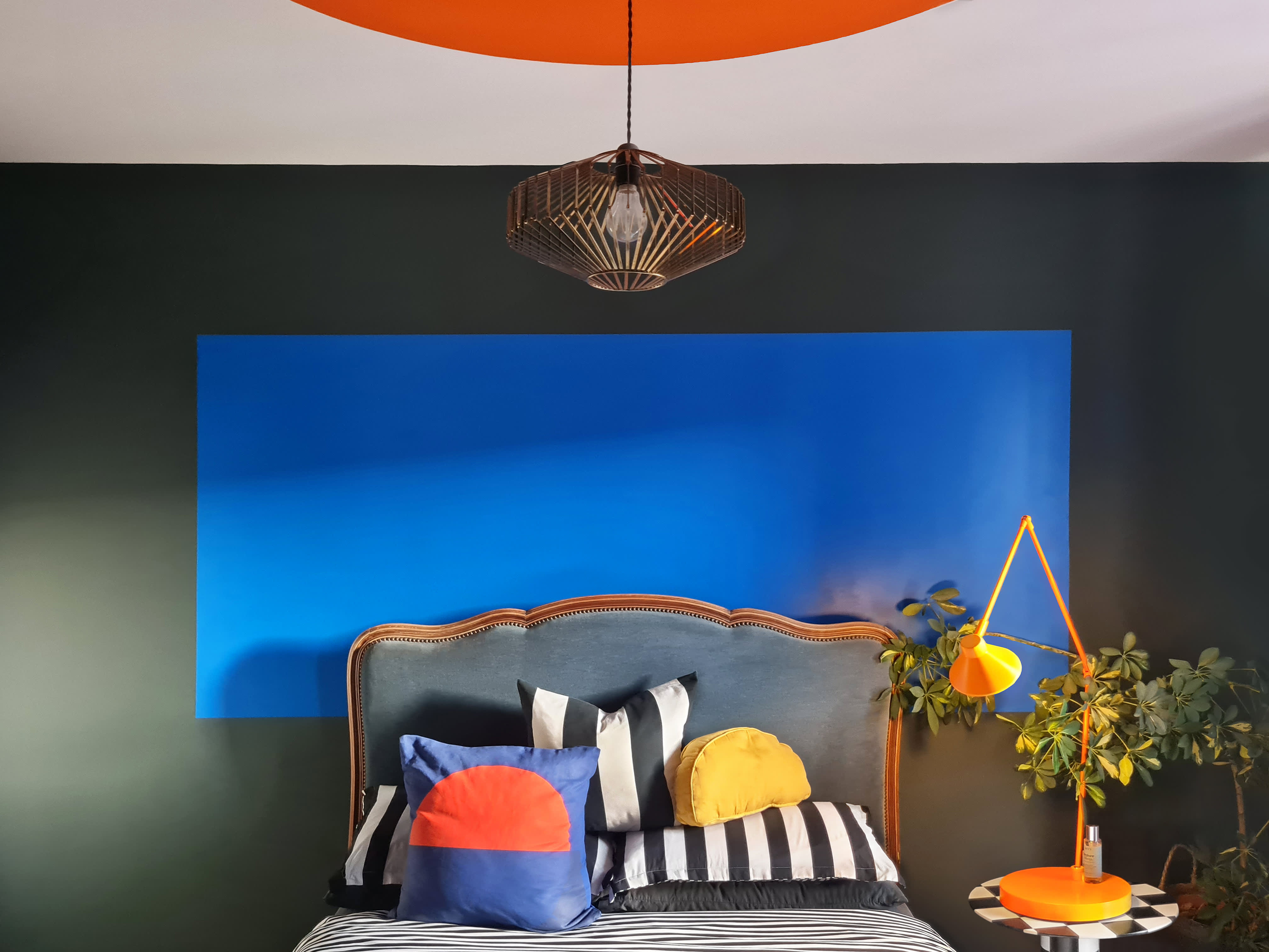 Latitude Run® Blue Orange Terracotta Wall Art Canvas Orange And