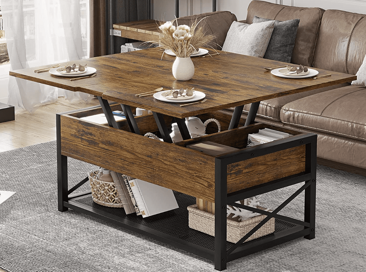 Fremskynde Anden klasse moral The Amazon Coffee Table That Doubles As a Dining And Storage Spot |  Apartment Therapy