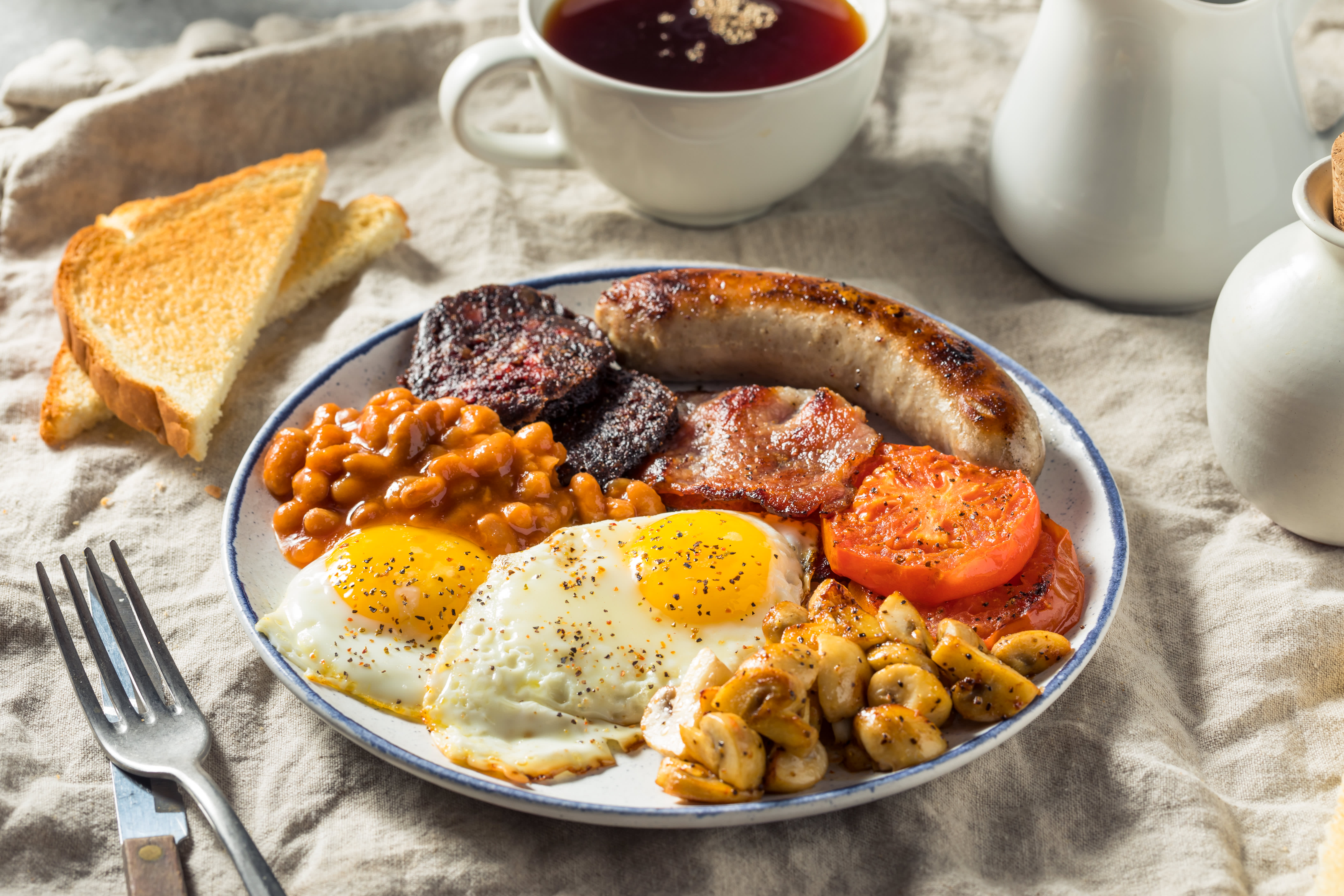 Typical irish outlet breakfast