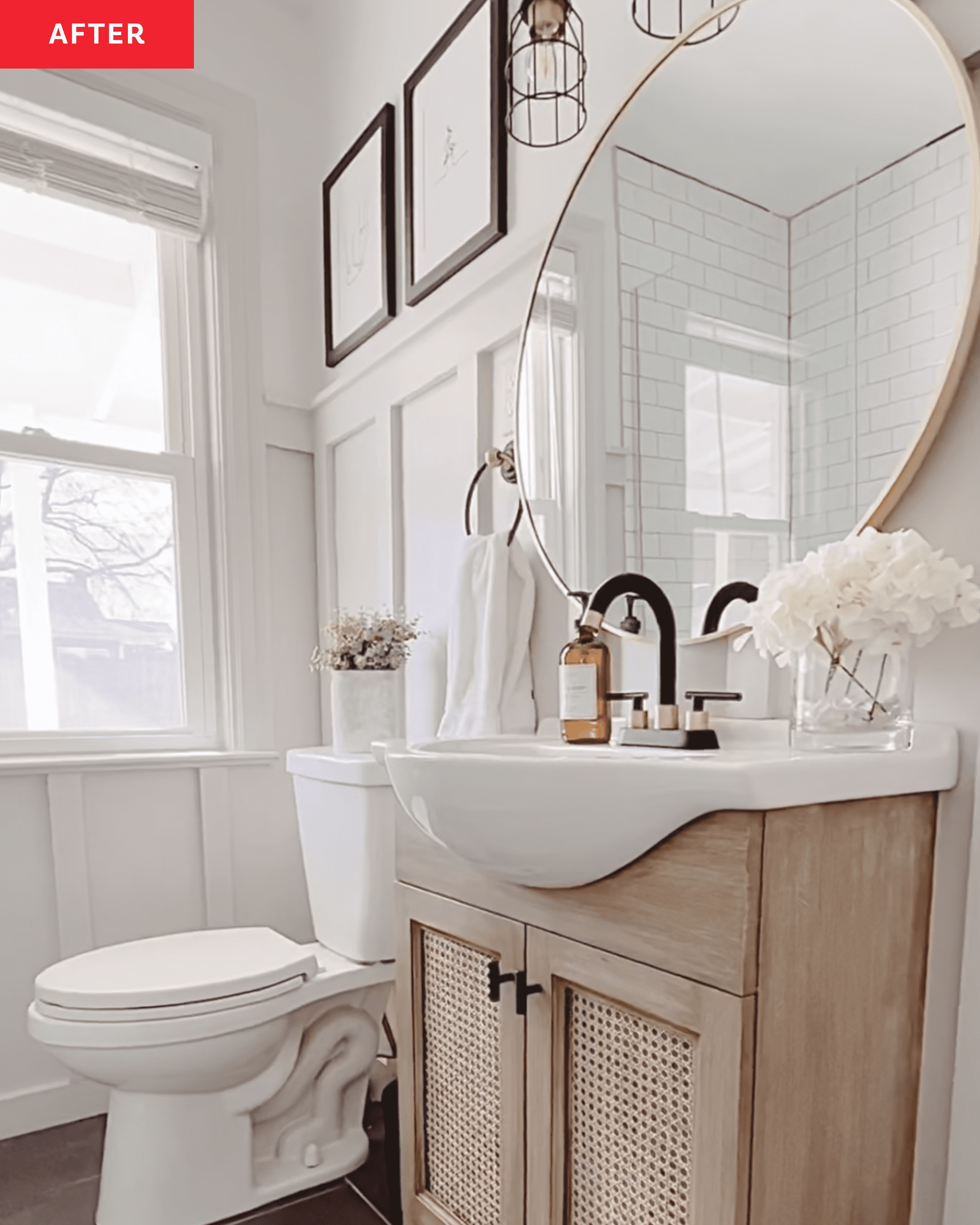 How To Update A Bathroom Vanity On A Budget * Hip & Humble Style