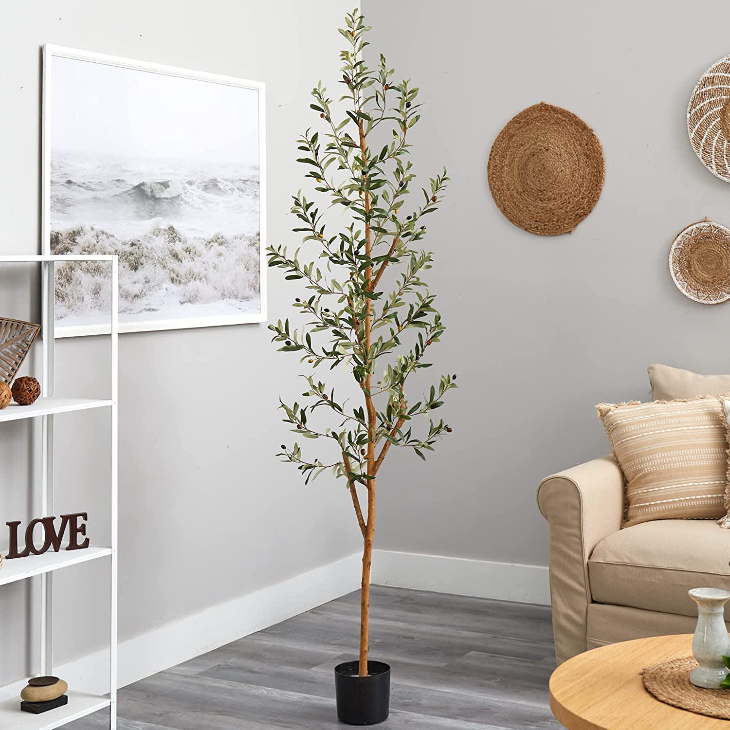94 Large Artificial Olive Tree,artificial Tree,silk Tree,artificial Silk  Plant,artificial Tree Green 