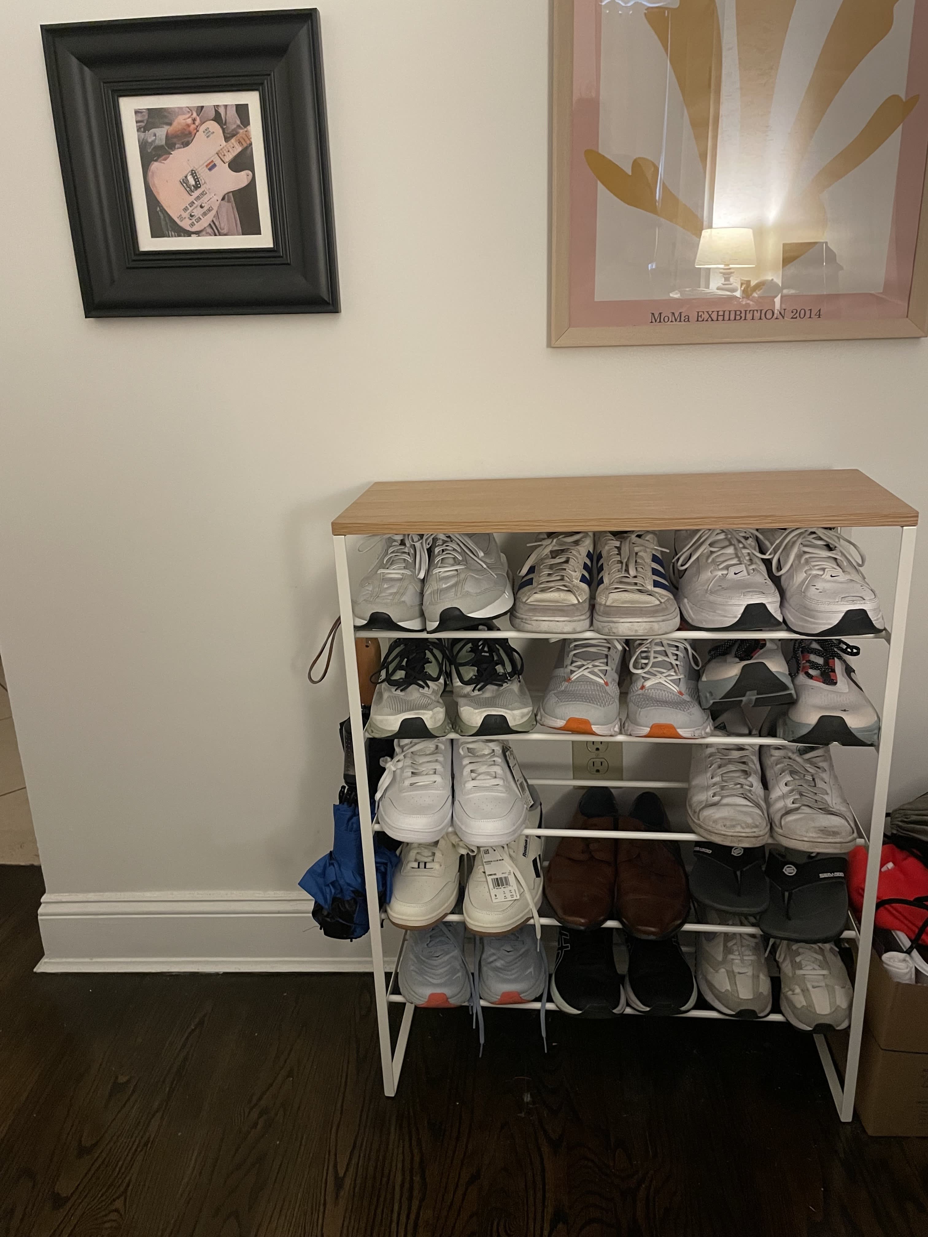 My ADHD life hack: put a clear shoe organizer in the bathroom for