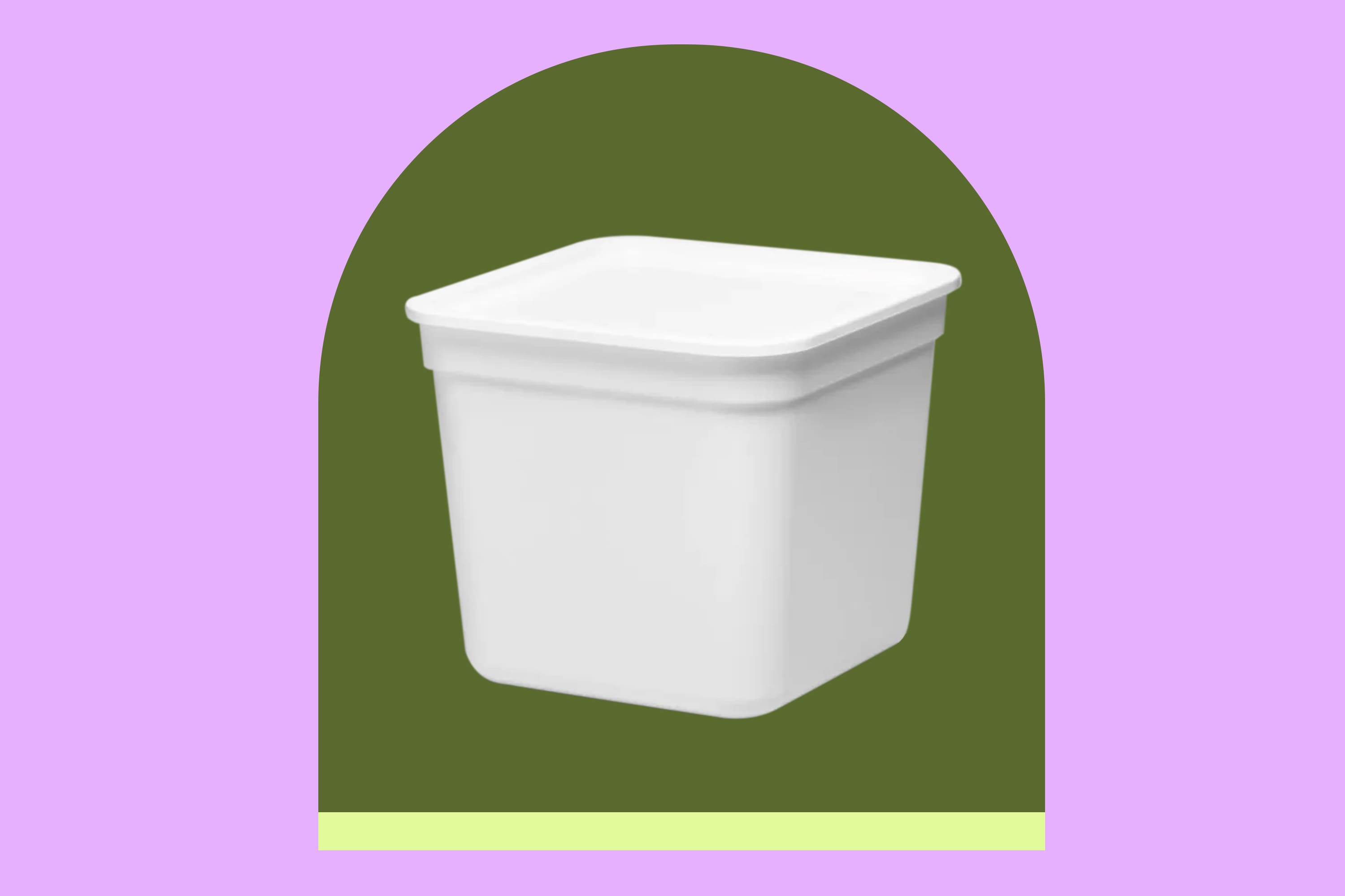 4l Stacking Bin With Lid White - Brightroom™ : Target