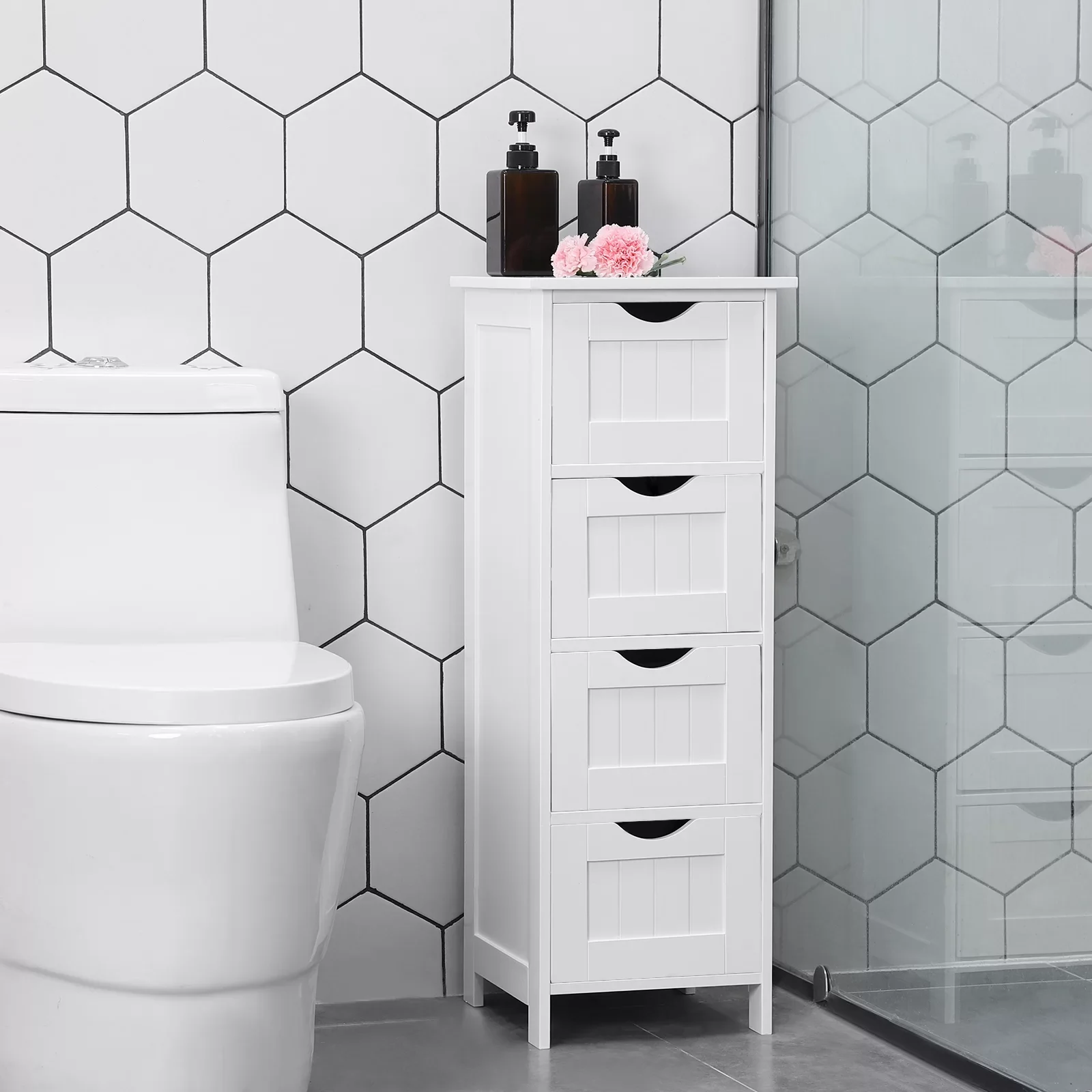 Wayfair  Clear Bathroom Cabinets & Shelving You'll Love in 2023