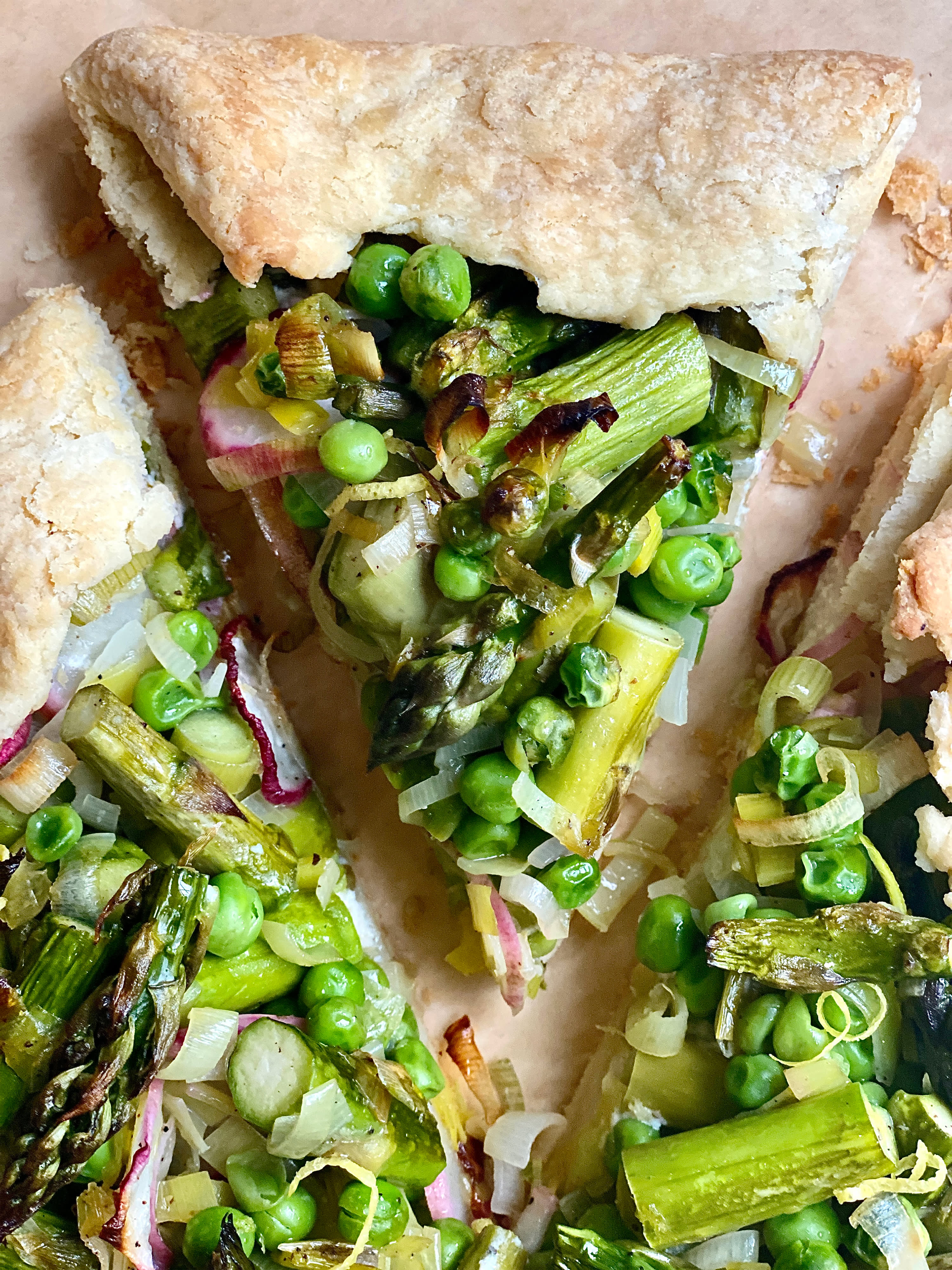 Spring Seasonal Vegetable Galette Hack