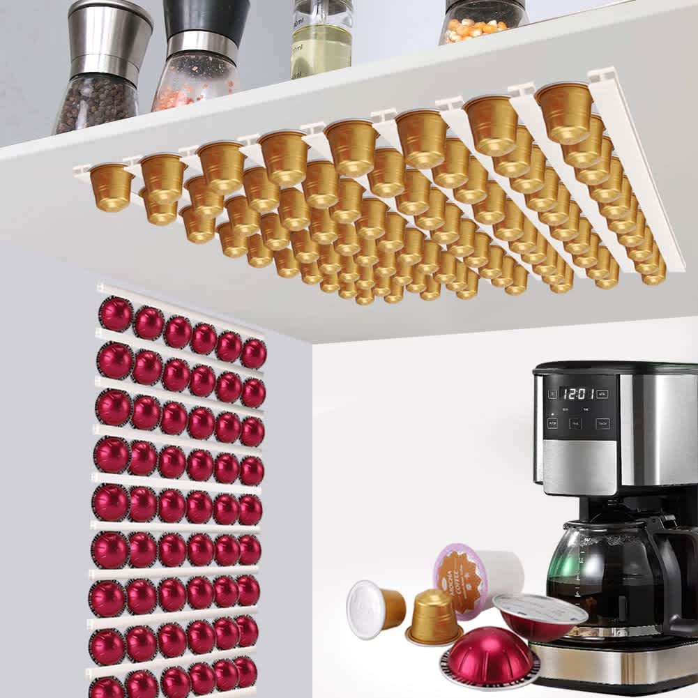 Wall Mounted Tassimo Pod Rack Wall-Mounted Coffee Pod Organizer