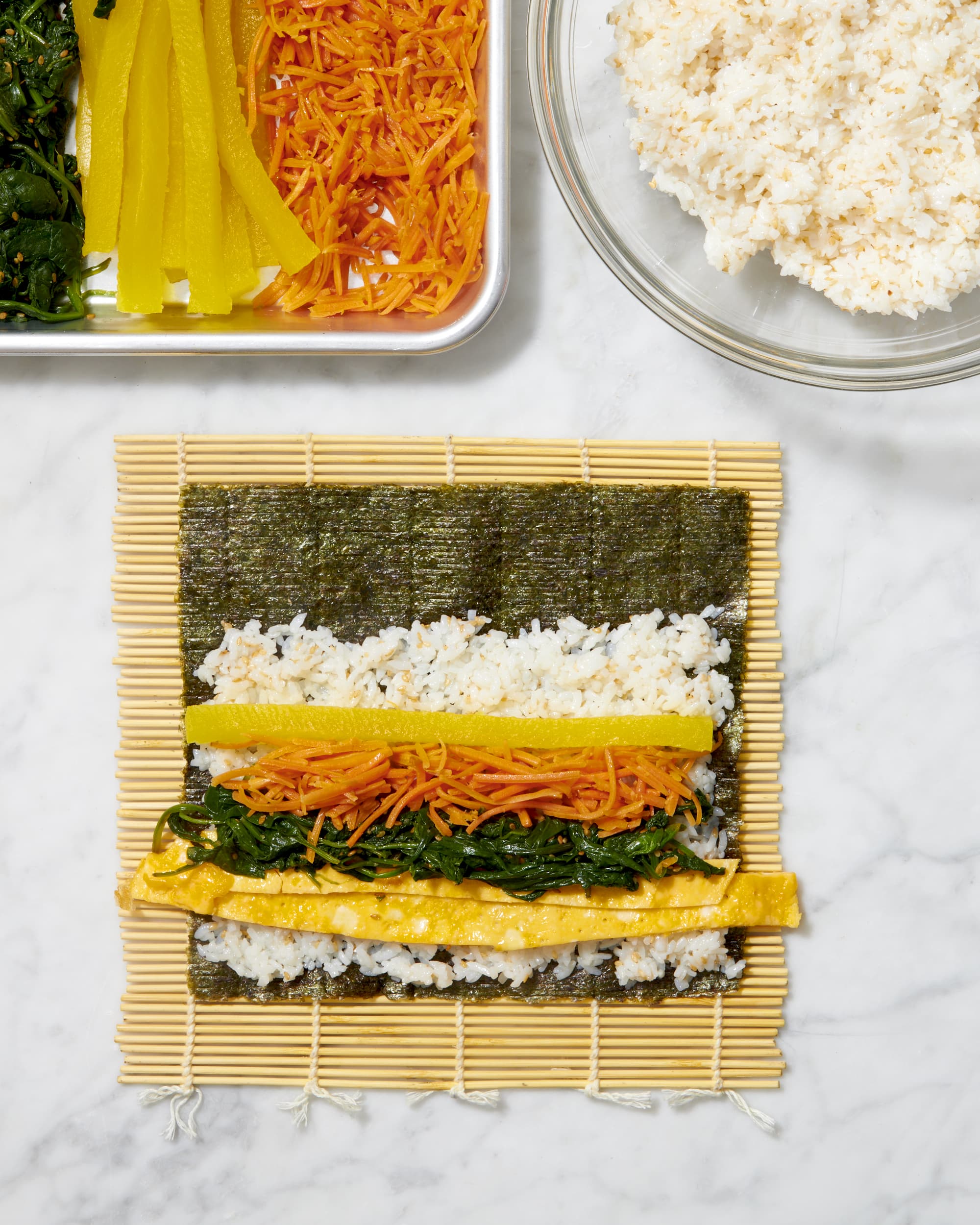Gimbap (Korean Seaweed Rice Rolls) - Chrisse En Place