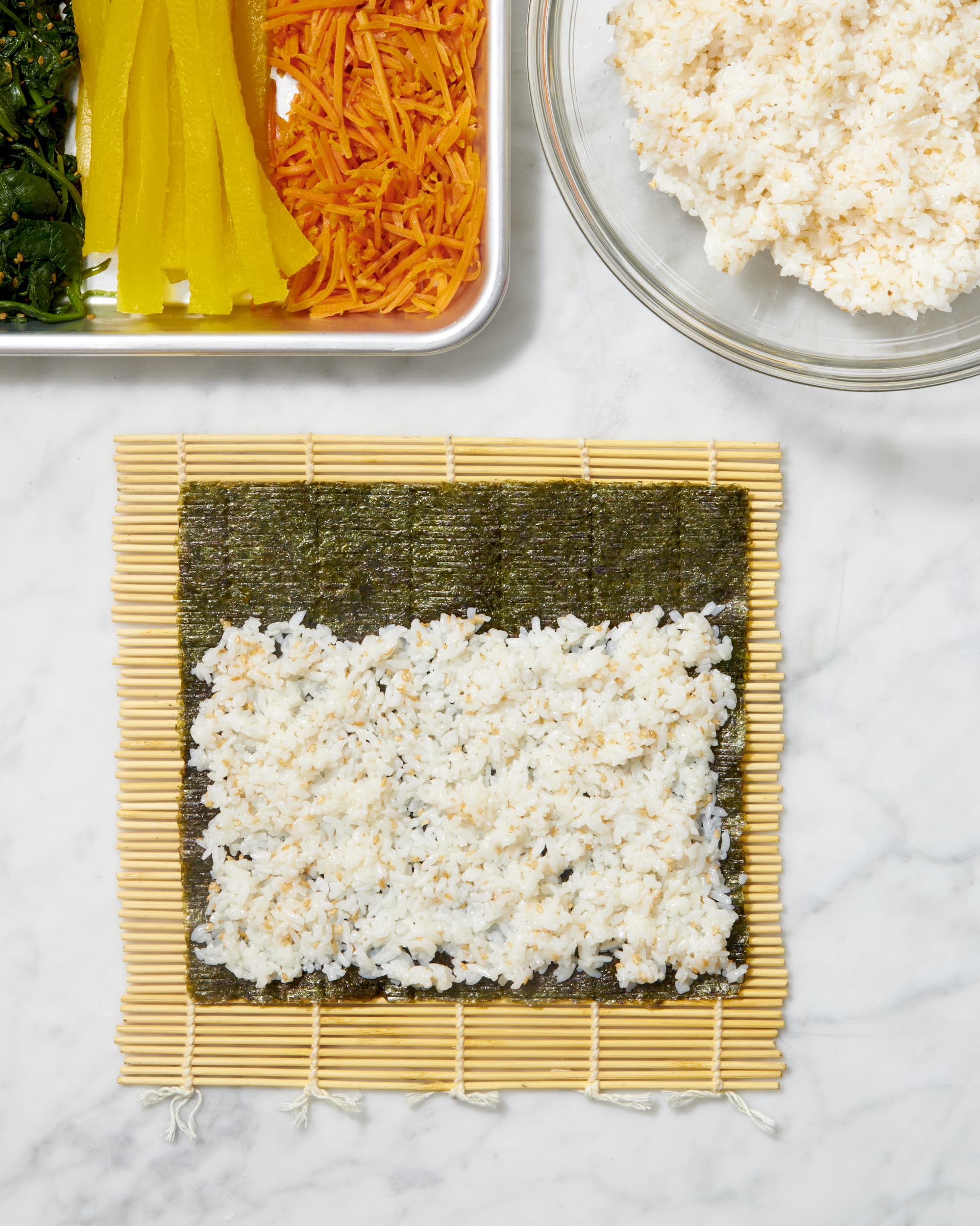 Gimbap (Korean Seaweed Rice Rolls) - Chrisse En Place