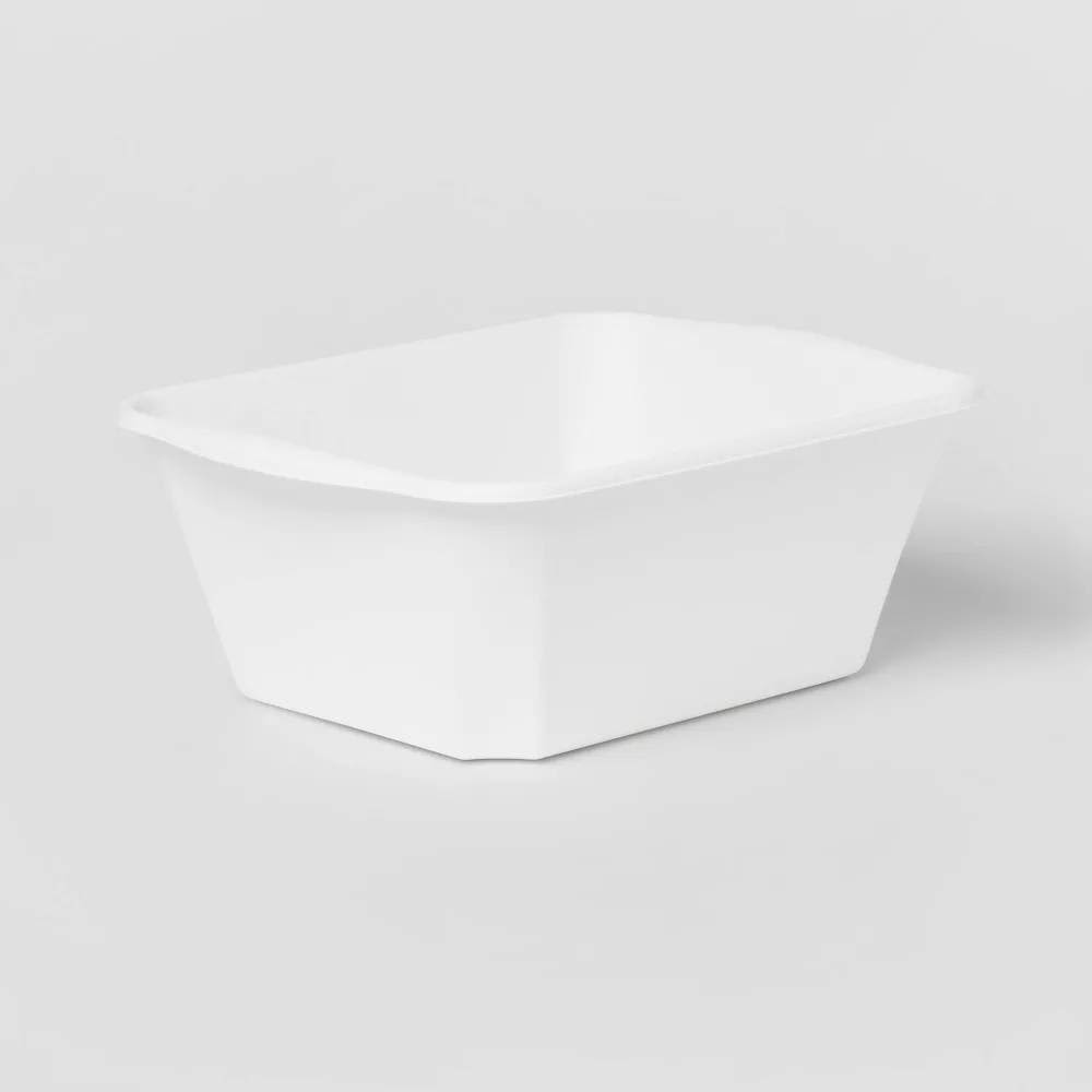 Essentials White Plastic Dish Pans, 8 qt.