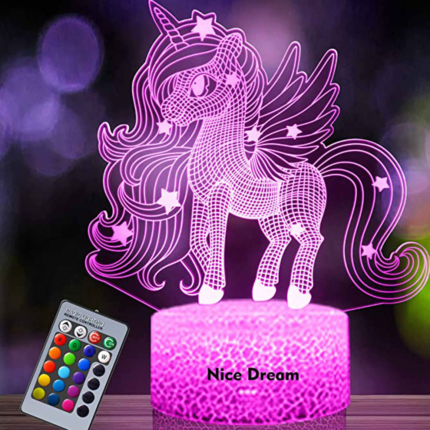 3d night light unicorn cheap