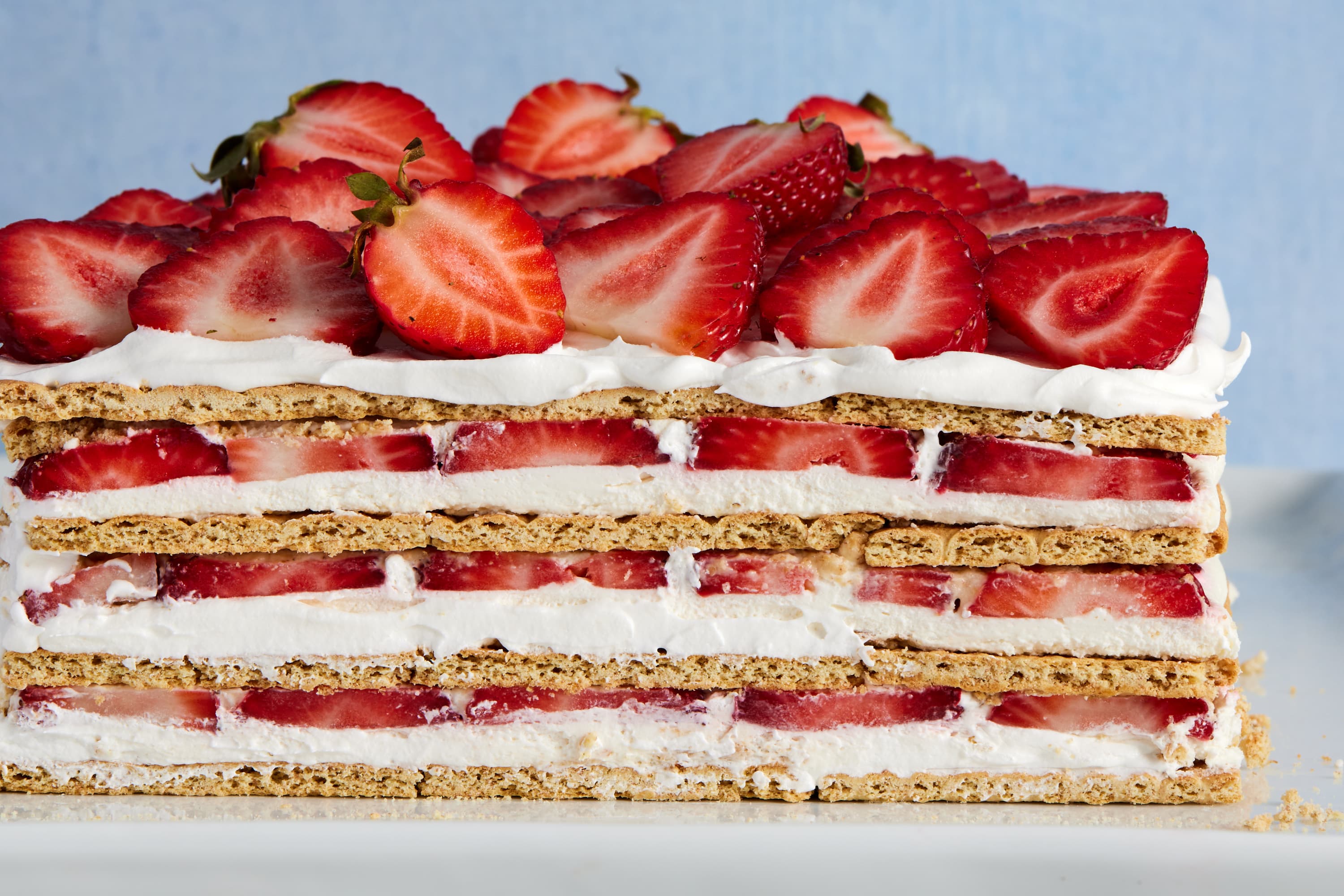 Strawberry Icebox Cake Only 3 Ingredients | In The Kitchen With Matt