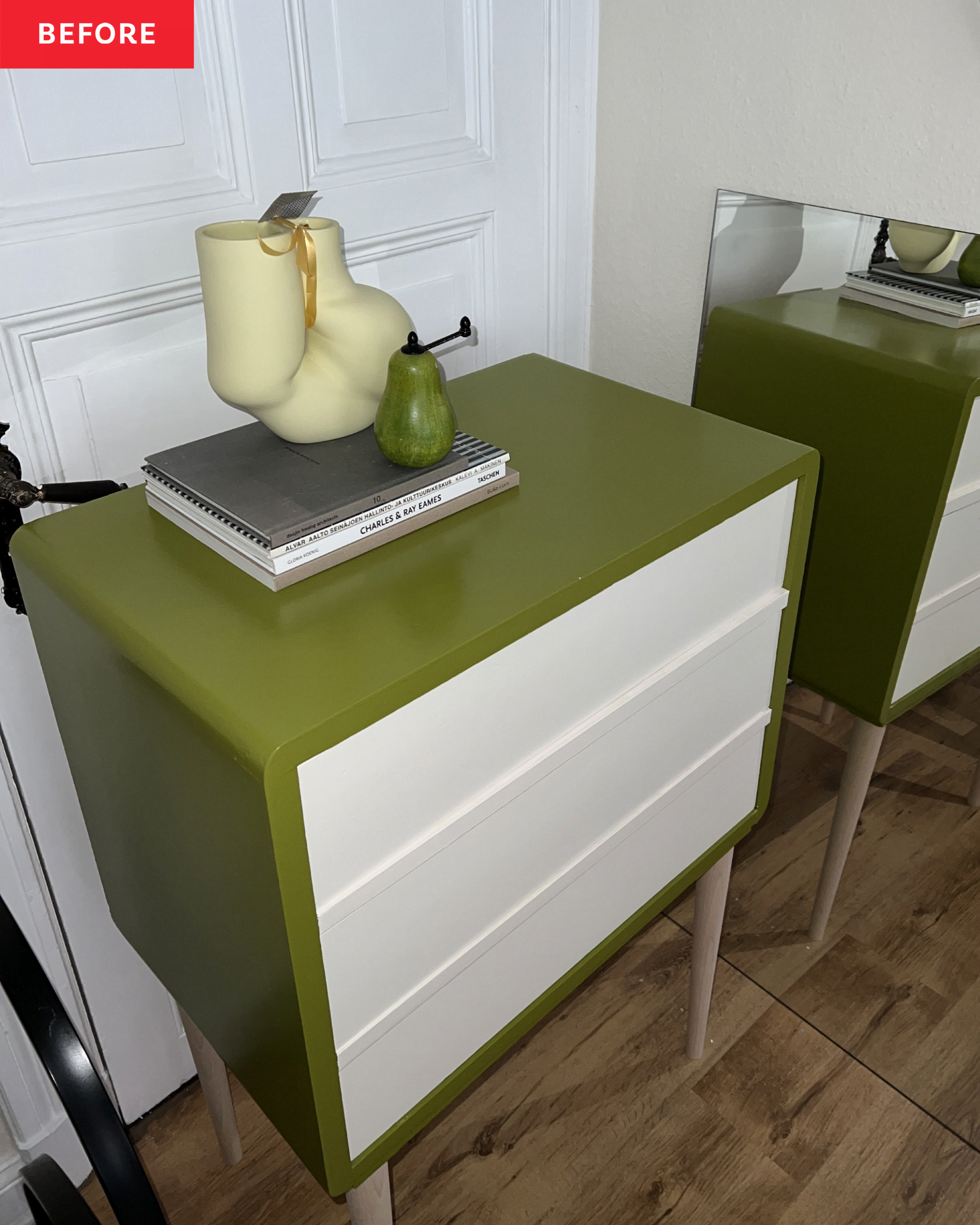 How a DIYer Used Napkin Rings as Dresser Drawer Pulls (Photos