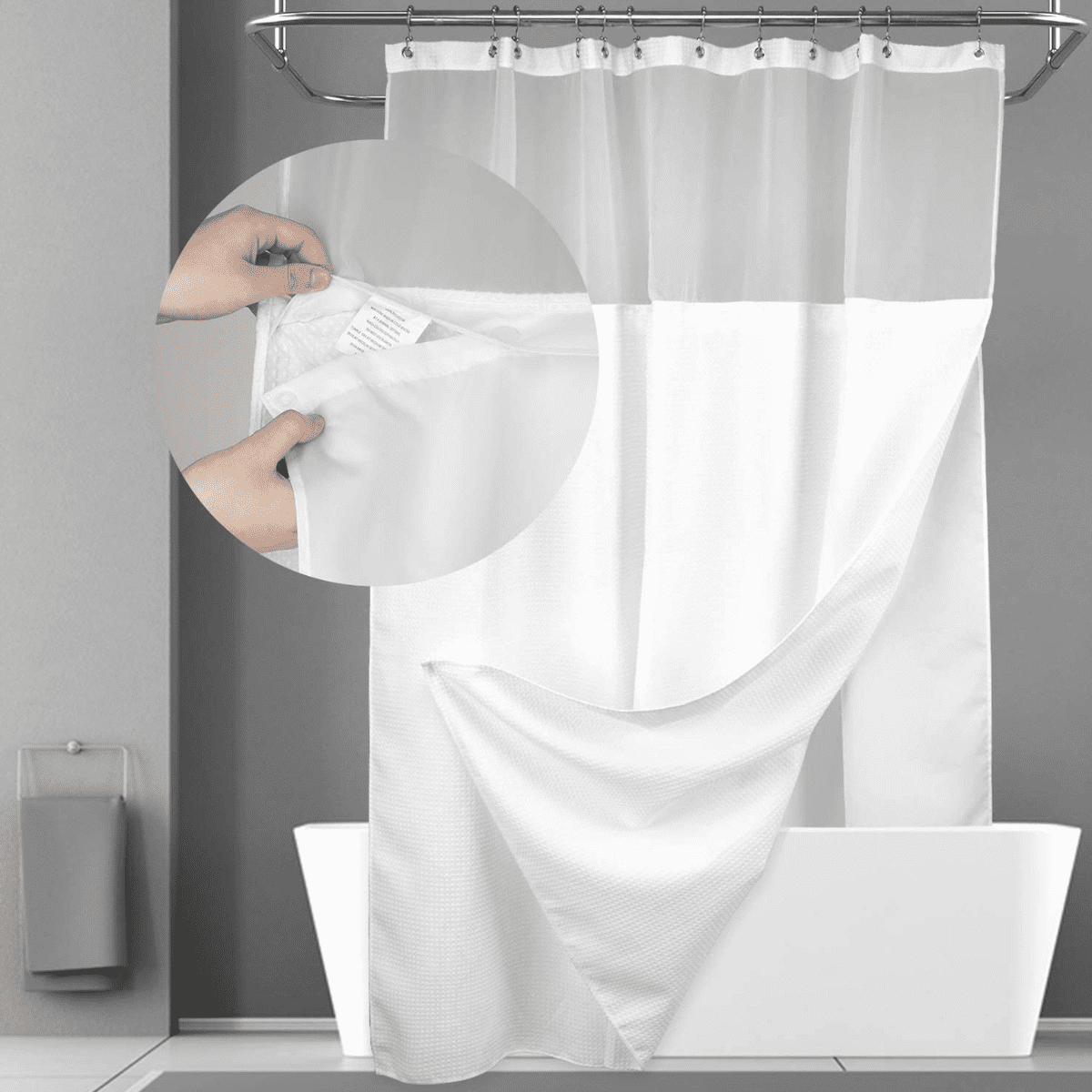 Why I Love the N&Y Home Shower Curtain with Snap-In Liner: Tried & Tested