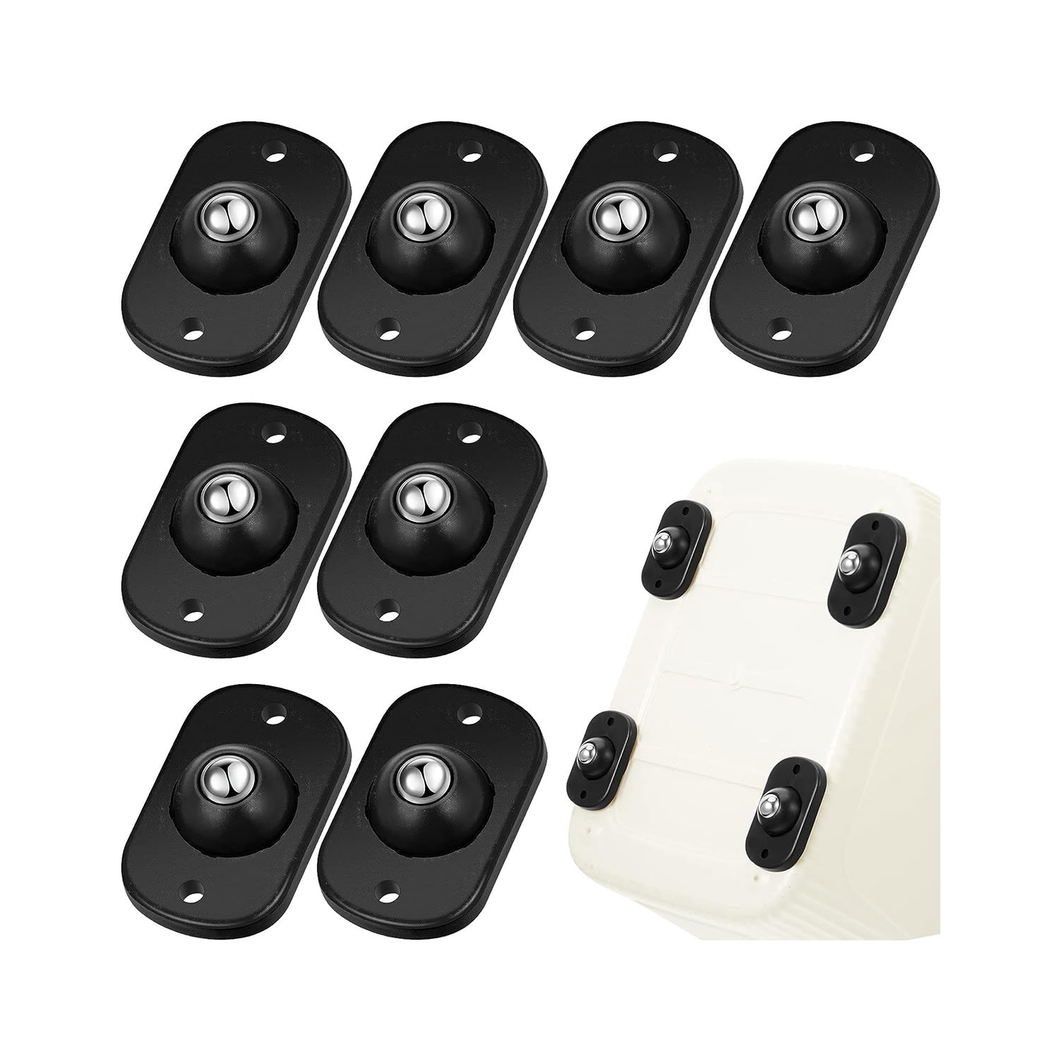 Self-Adhesive Mini Caster Wheels for Kitchen Appliances - Perfect