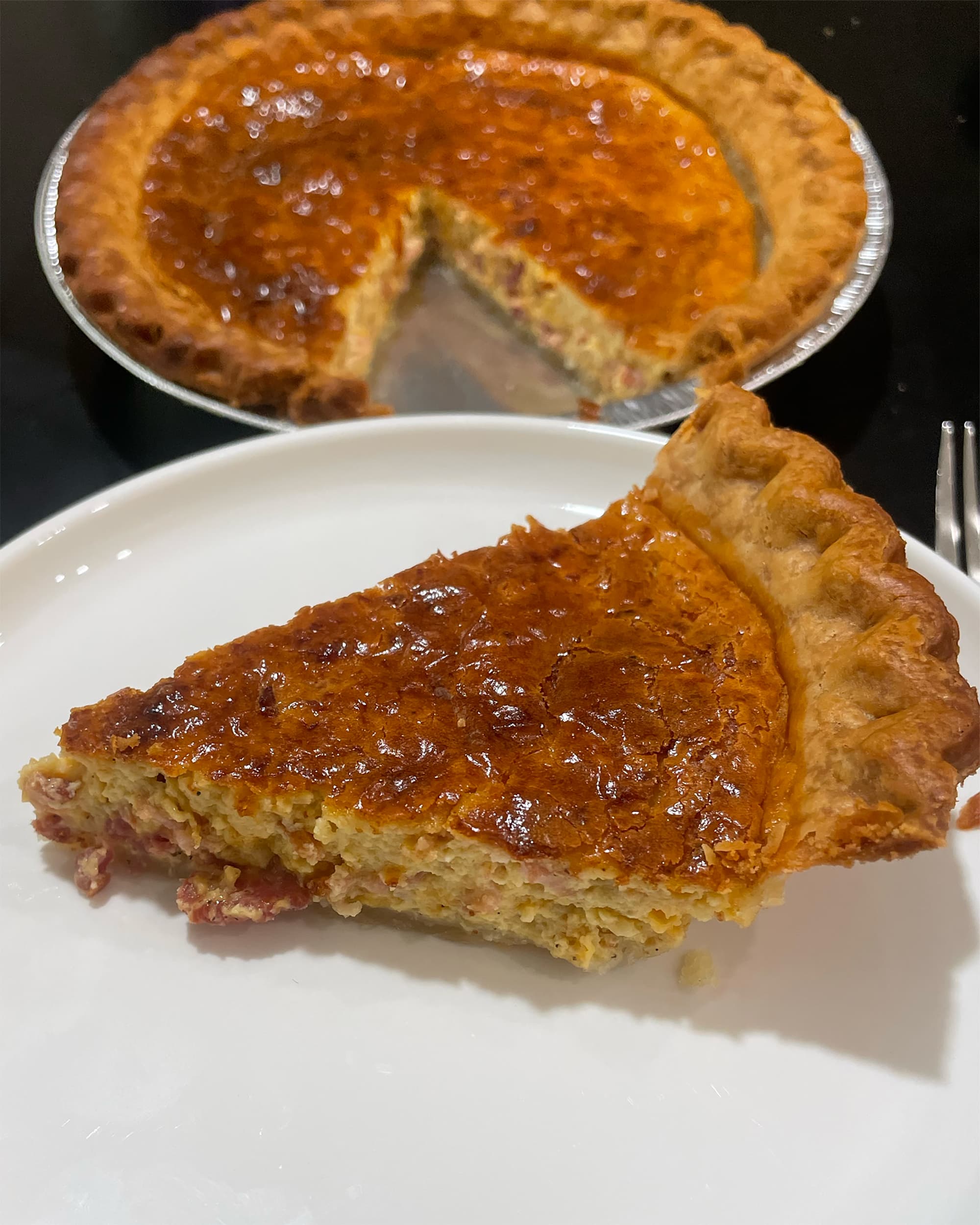 Quiche in a Cast Iron Skillet - Cooking With The Cowboy