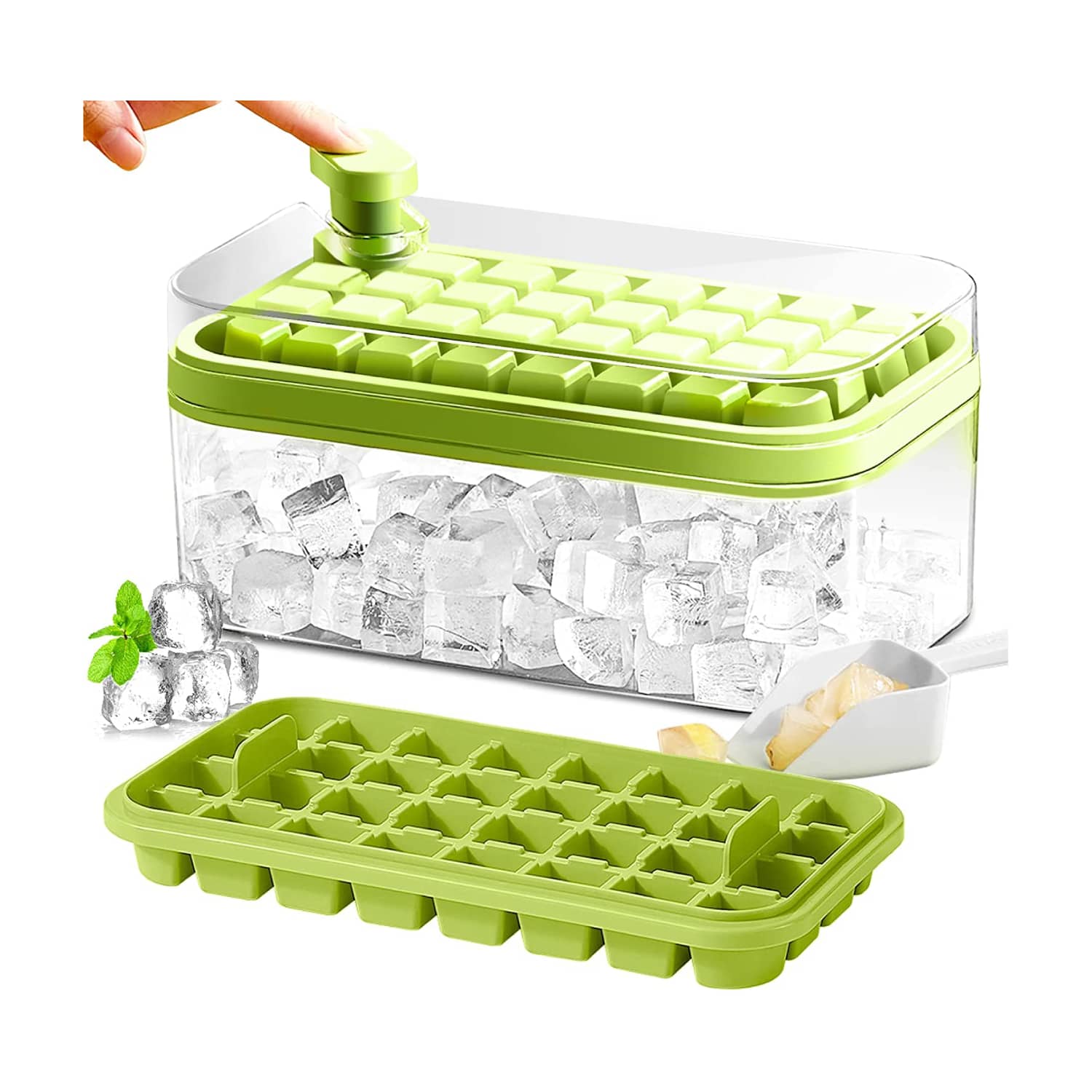 Doonly Ice Cube Tray Releases Ice with a Single Touch