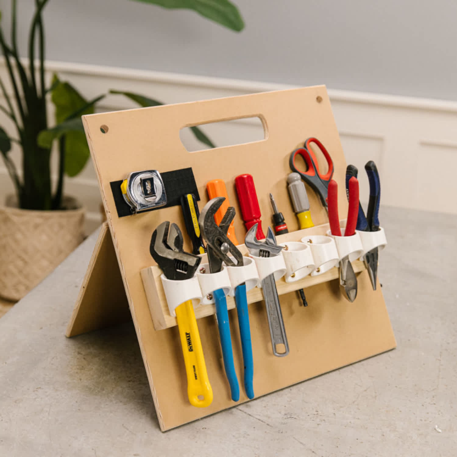 Hold-Everything Tool Rack