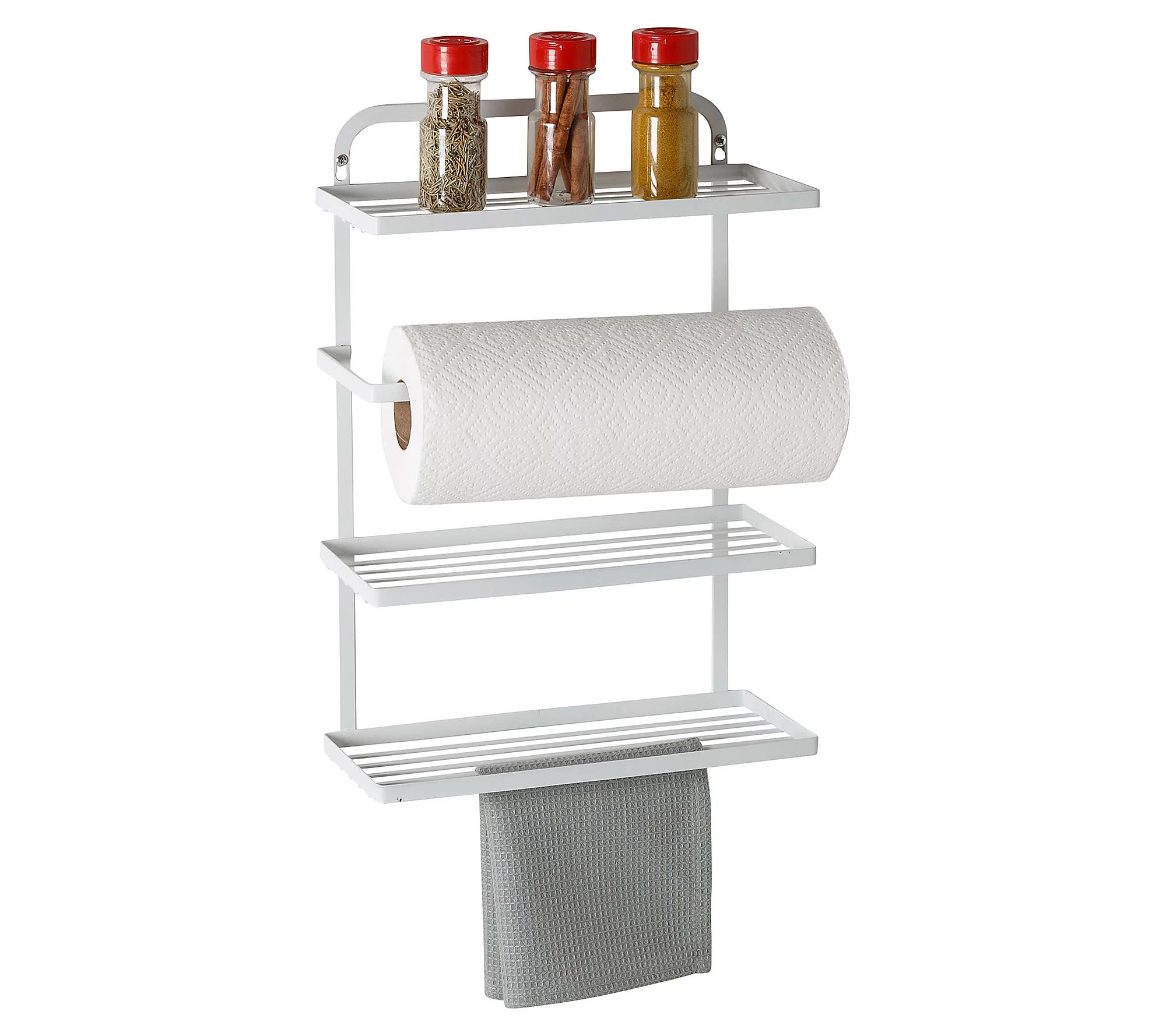 Paper Towel Holder - Adhesive Paper Towel Rack Under Kitchen Cabinet Mount  BathroomTowel Roll Holder, Free up Counter Space 